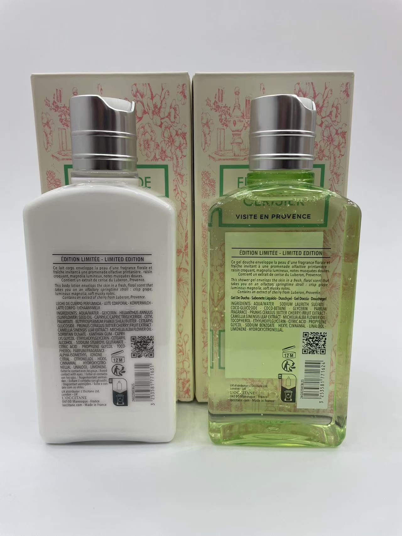 专/50💰
欧舒丹青提恋樱身体乳250ml
欧舒丹青提恋樱沐浴露250ml