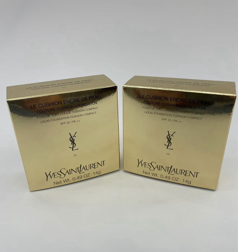 70. YSL Base de maquillaje en almohadilla de cuero negro 14g/versión nacional 🔜 Versión Mingtong. Alta calidad❗2️⃣ col…
