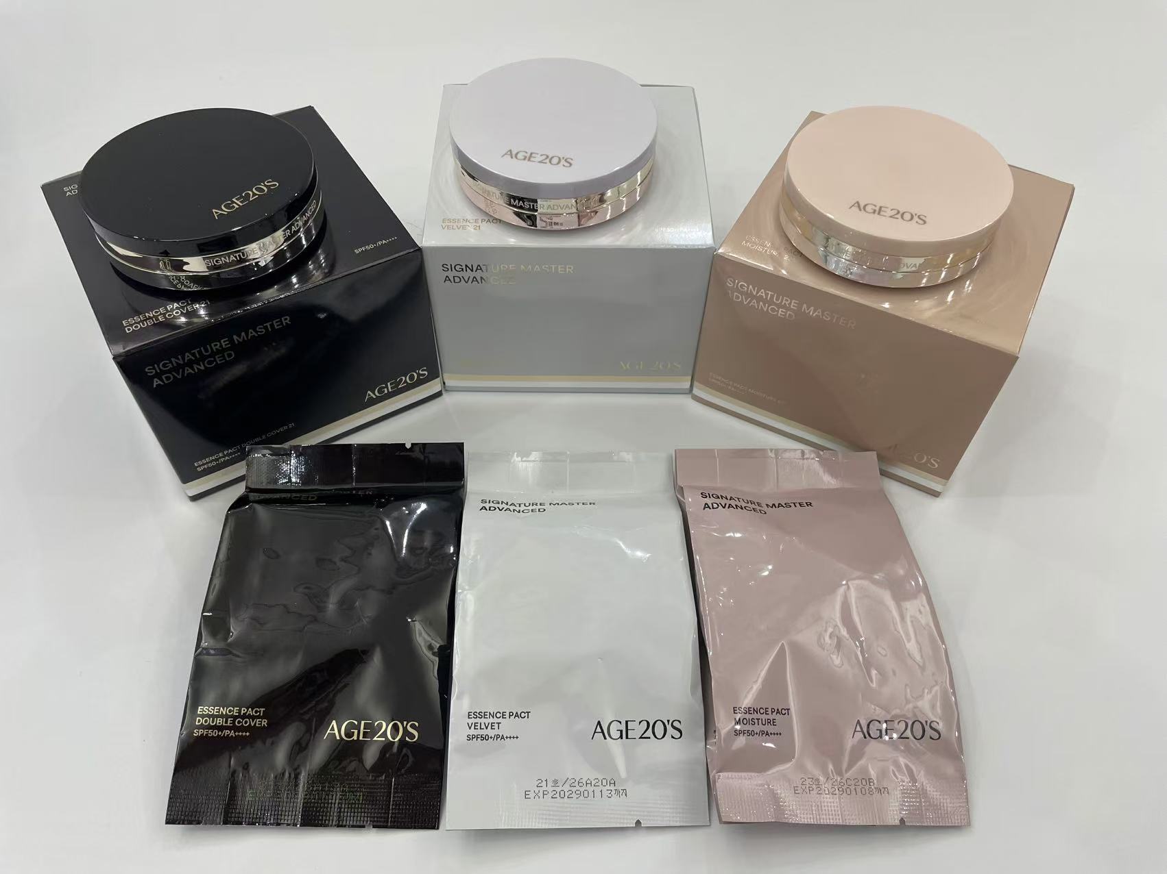 Cojón Aekyung Beauty Sleep Cushion de segunda generación! Con repuesto. Tonos: Negro 13-21-23, Blanco 13-21-23, Rosa 13…