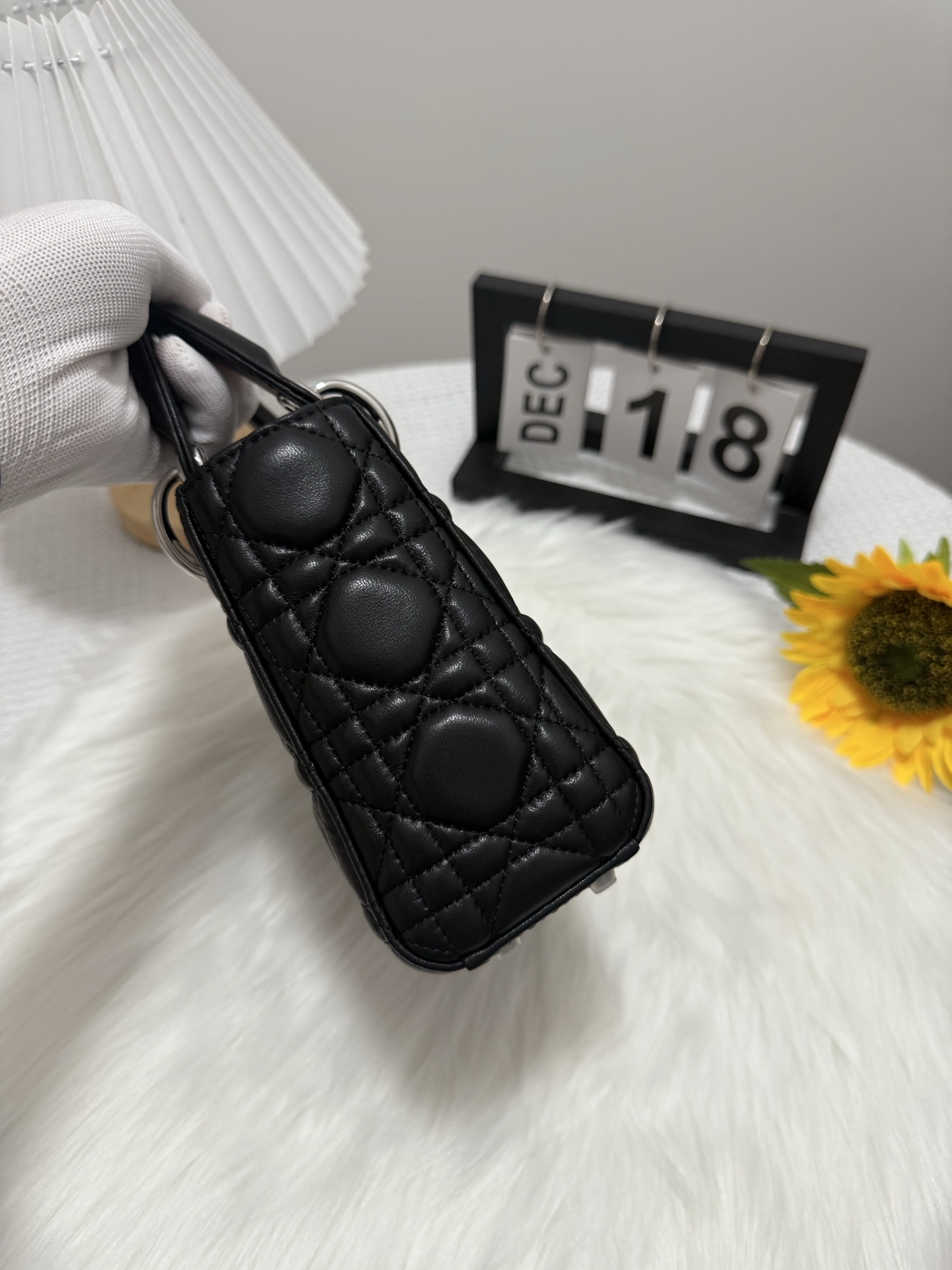 Lady Dior Mini Bag Black Cannage Lambskin with Silver Finish Hardware 3 i1747581749185 4318 0 1