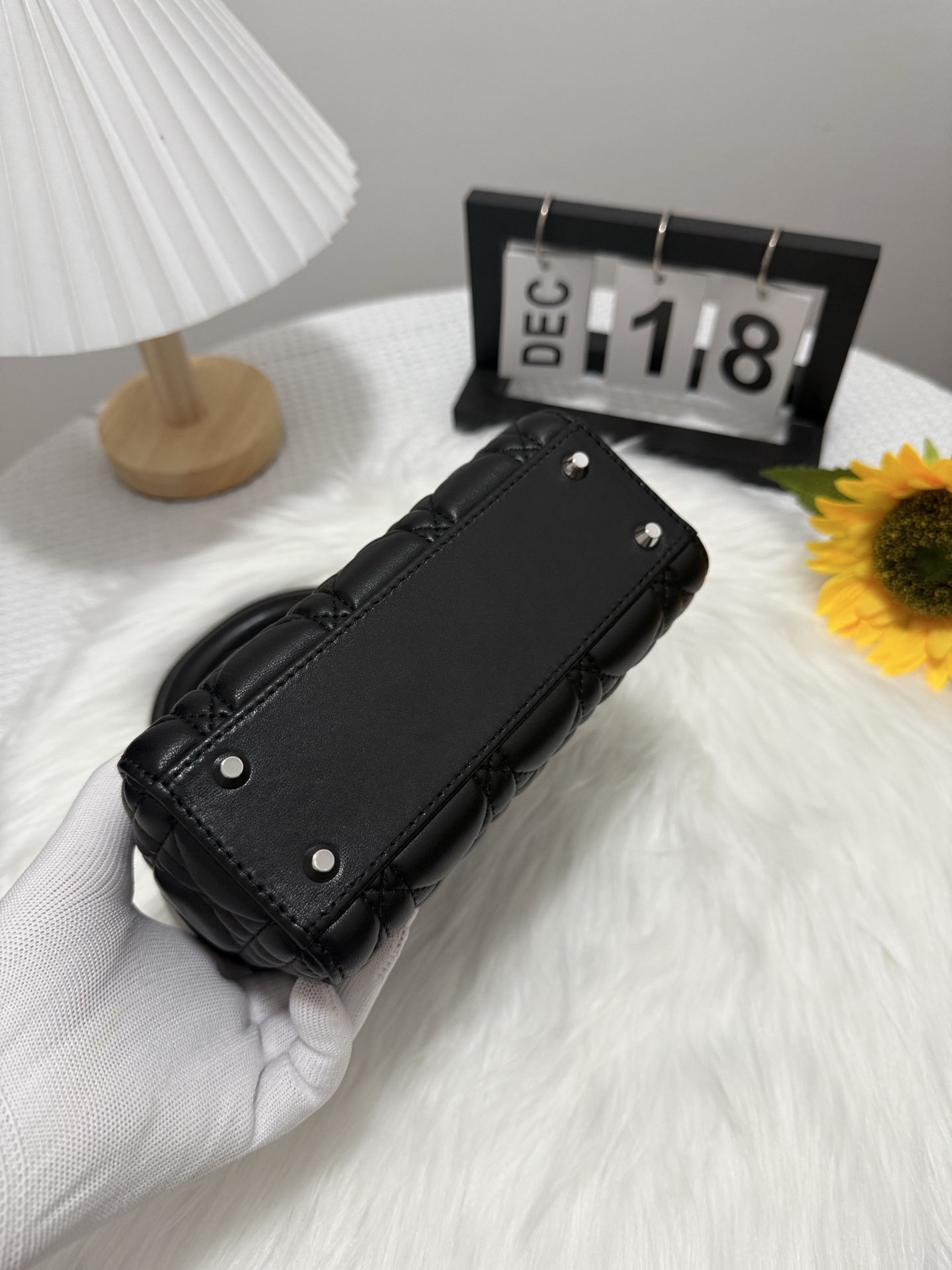 Lady Dior Mini Bag Black Cannage Lambskin with Silver Finish Hardware 5 i1747581749224 5967 0 3