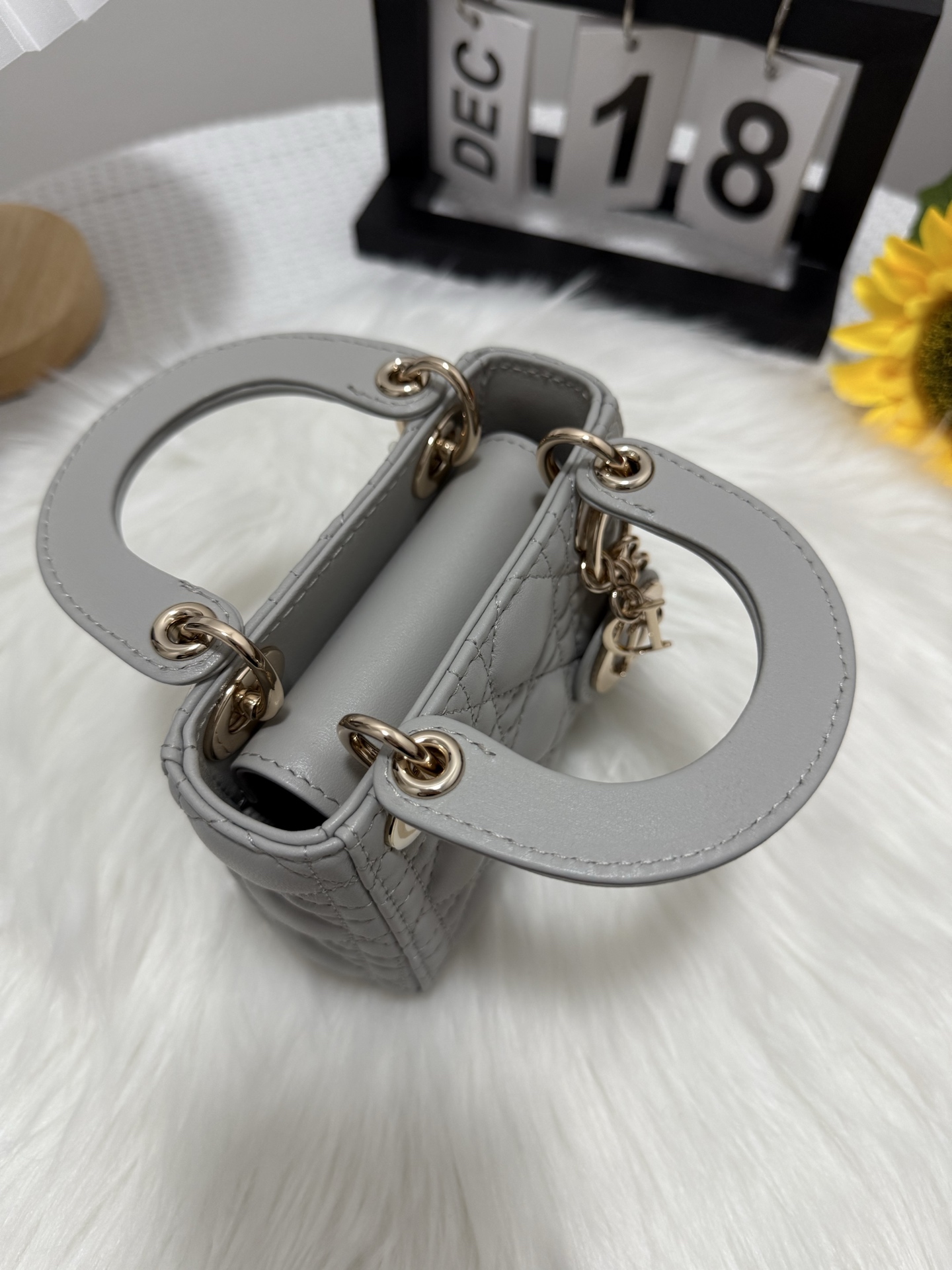 Lady Micro Bag, Gray Lambskin Mini Bag, Chic and Versatile 6 i1747582201625 3305 0 4