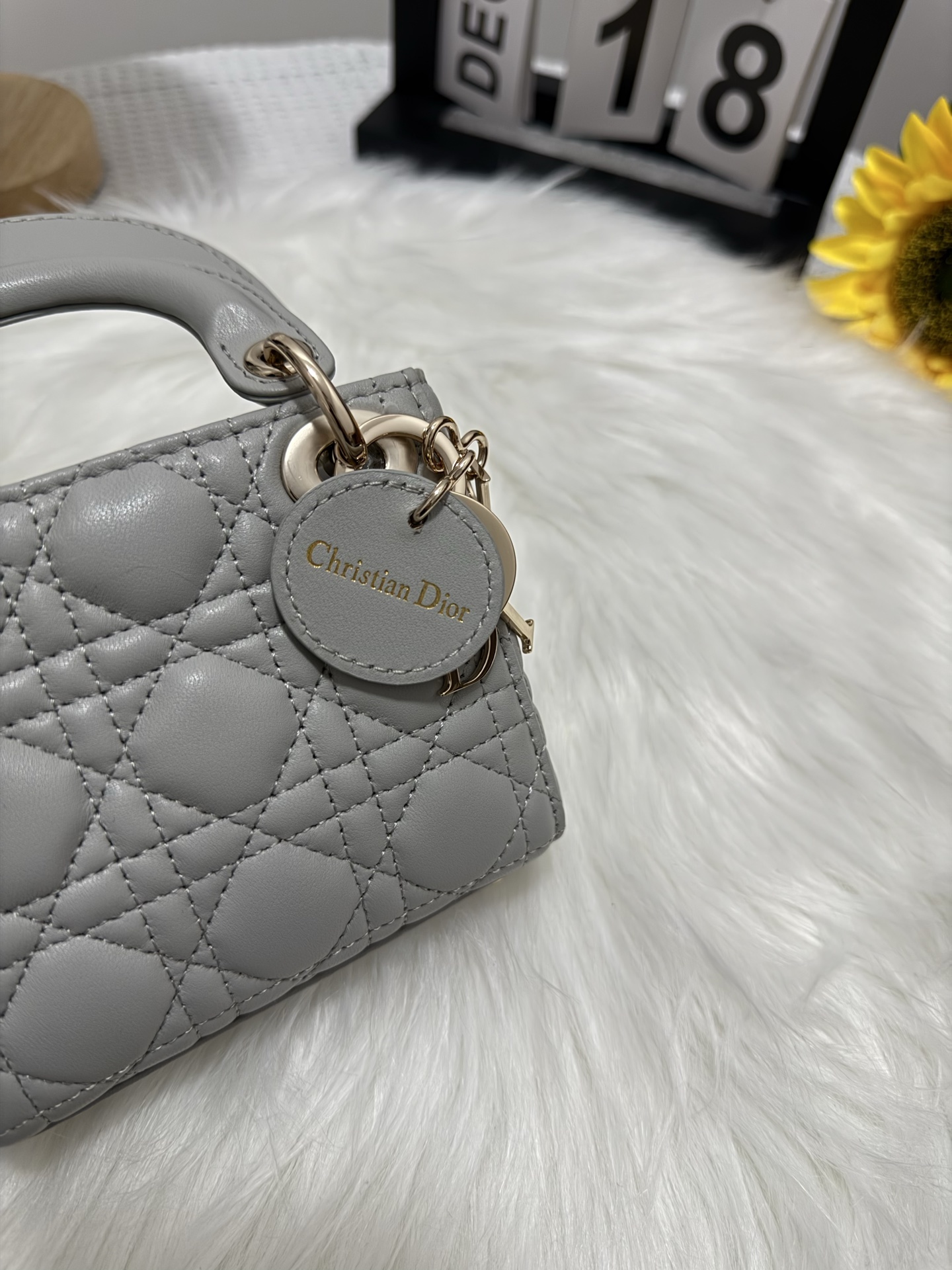 Lady Micro Bag, Gray Lambskin Mini Bag, Chic and Versatile 9 i1747582202761 1172 0 7