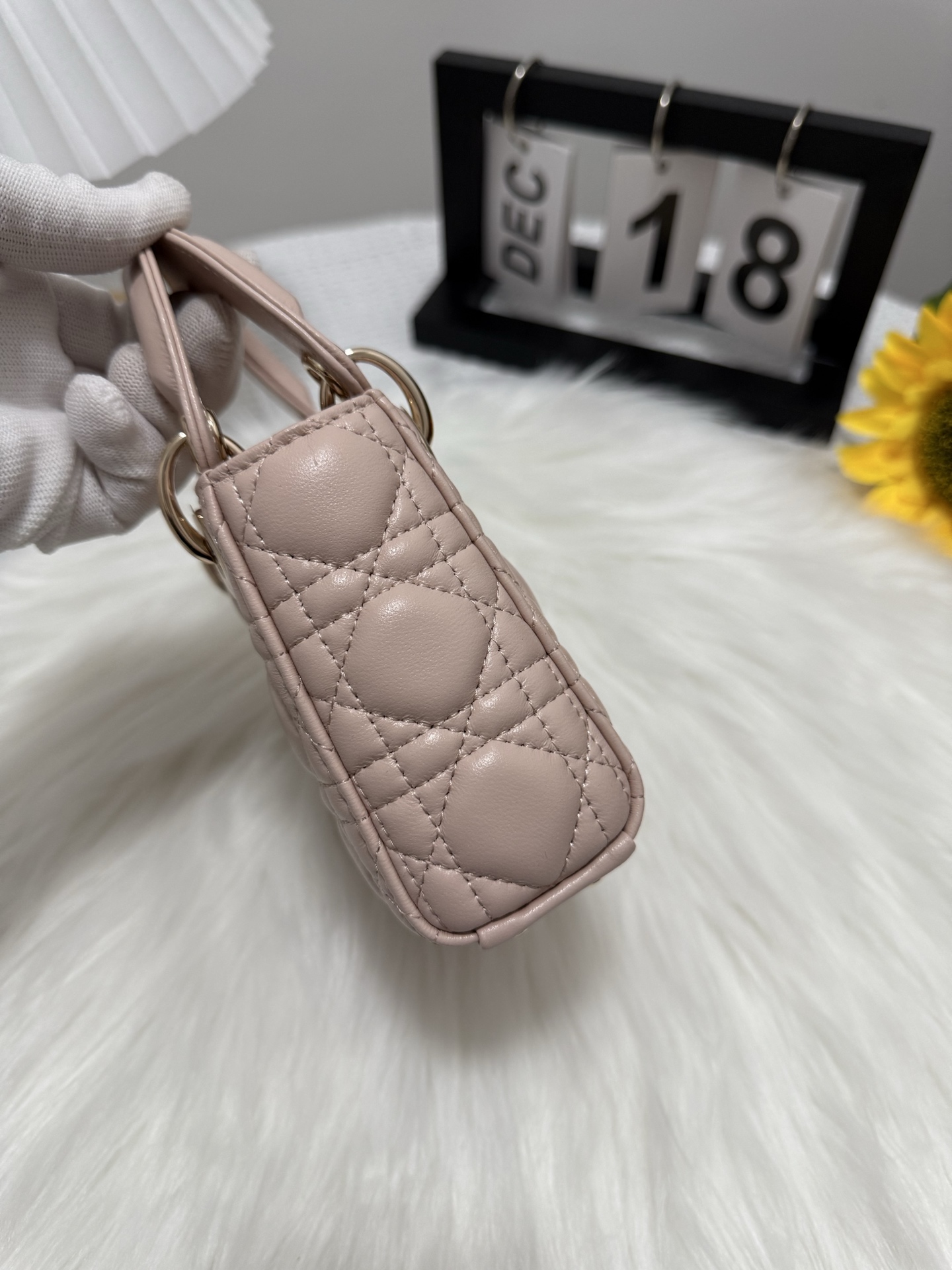 Dior Lady Micro Bag Rose Pink Lambskin Iconic Letter Charms 12x10x5cm 3 i1747582243770 1738 0 1