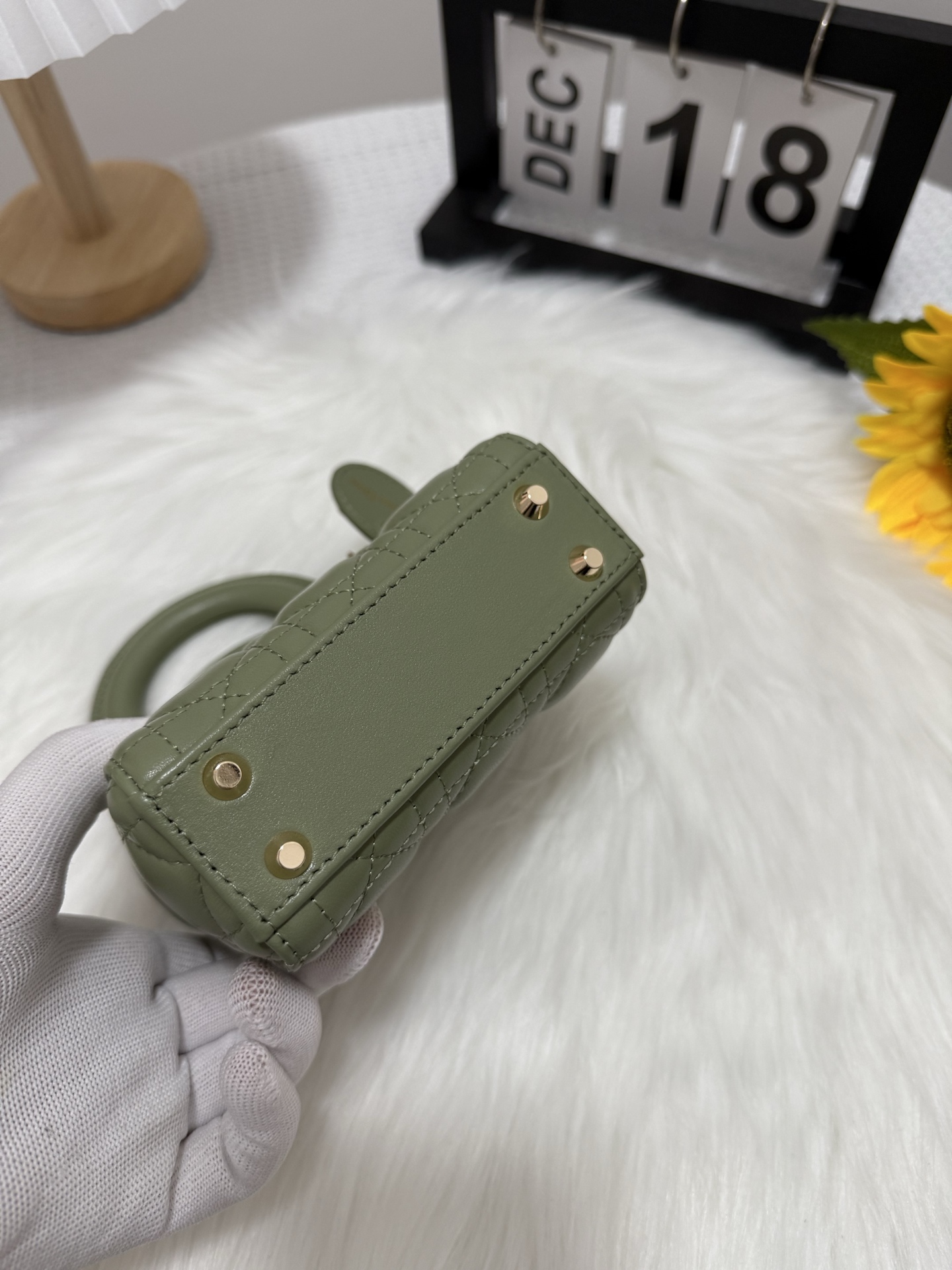 Dior Lady Micro Bag Lambskin Mint Green - Iconic Design, Compact Size 5 i1747582370921 1963 0 3
