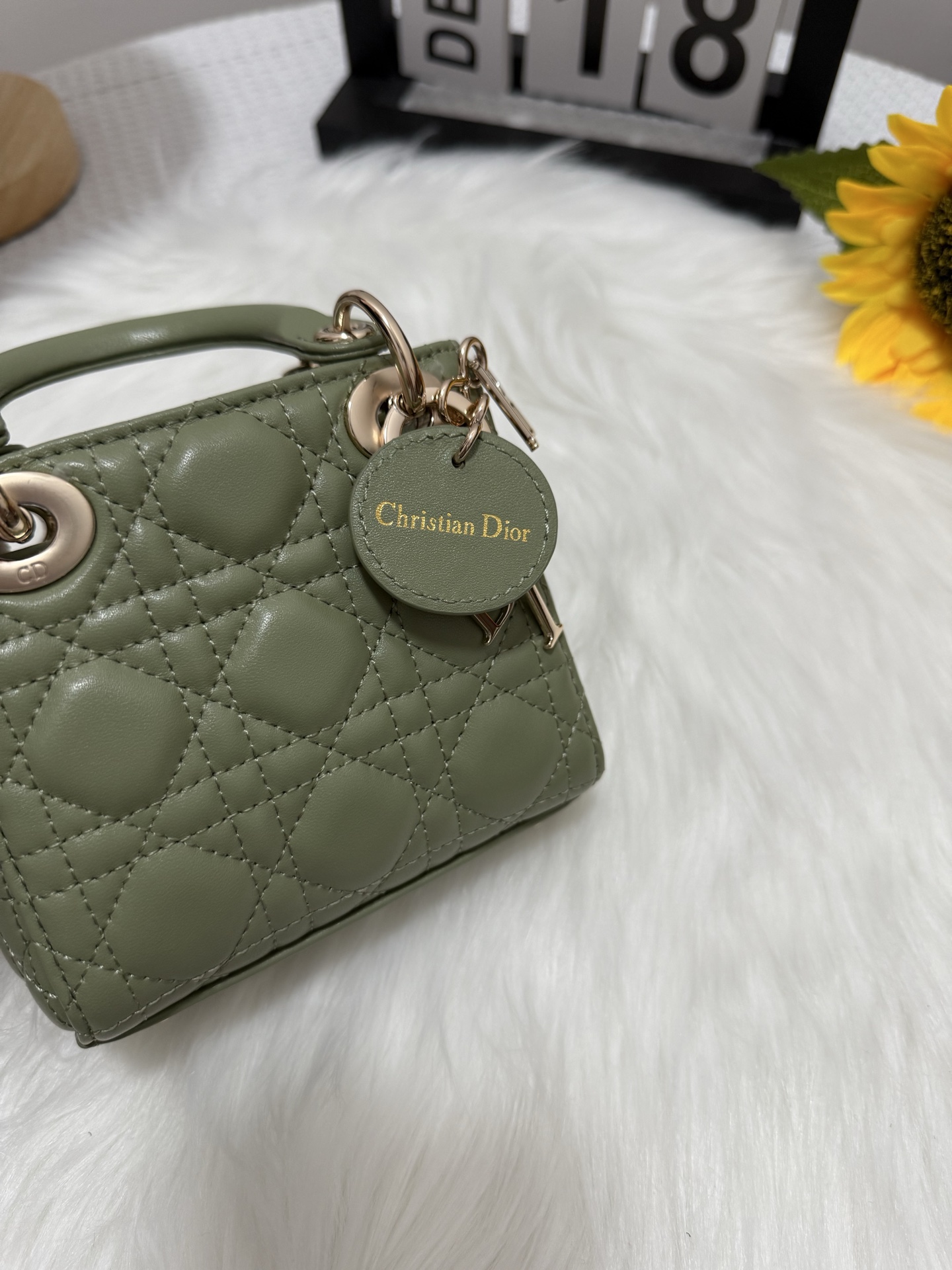 Dior Lady Micro Bag Lambskin Mint Green - Iconic Design, Compact Size 9 i1747582372098 8058 0 7