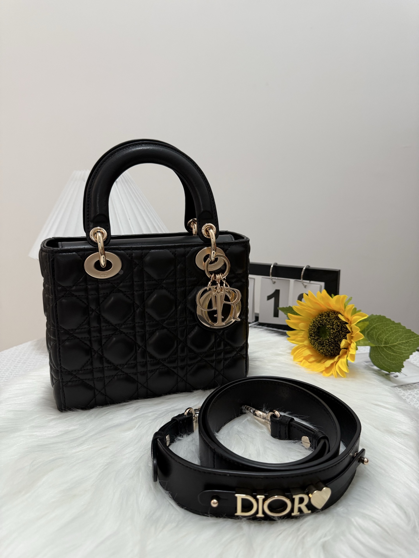Elegant Lady Dior Mini Bag - Black Lambskin with Cannage Stitching 10 i1747583243953 9005 0 8