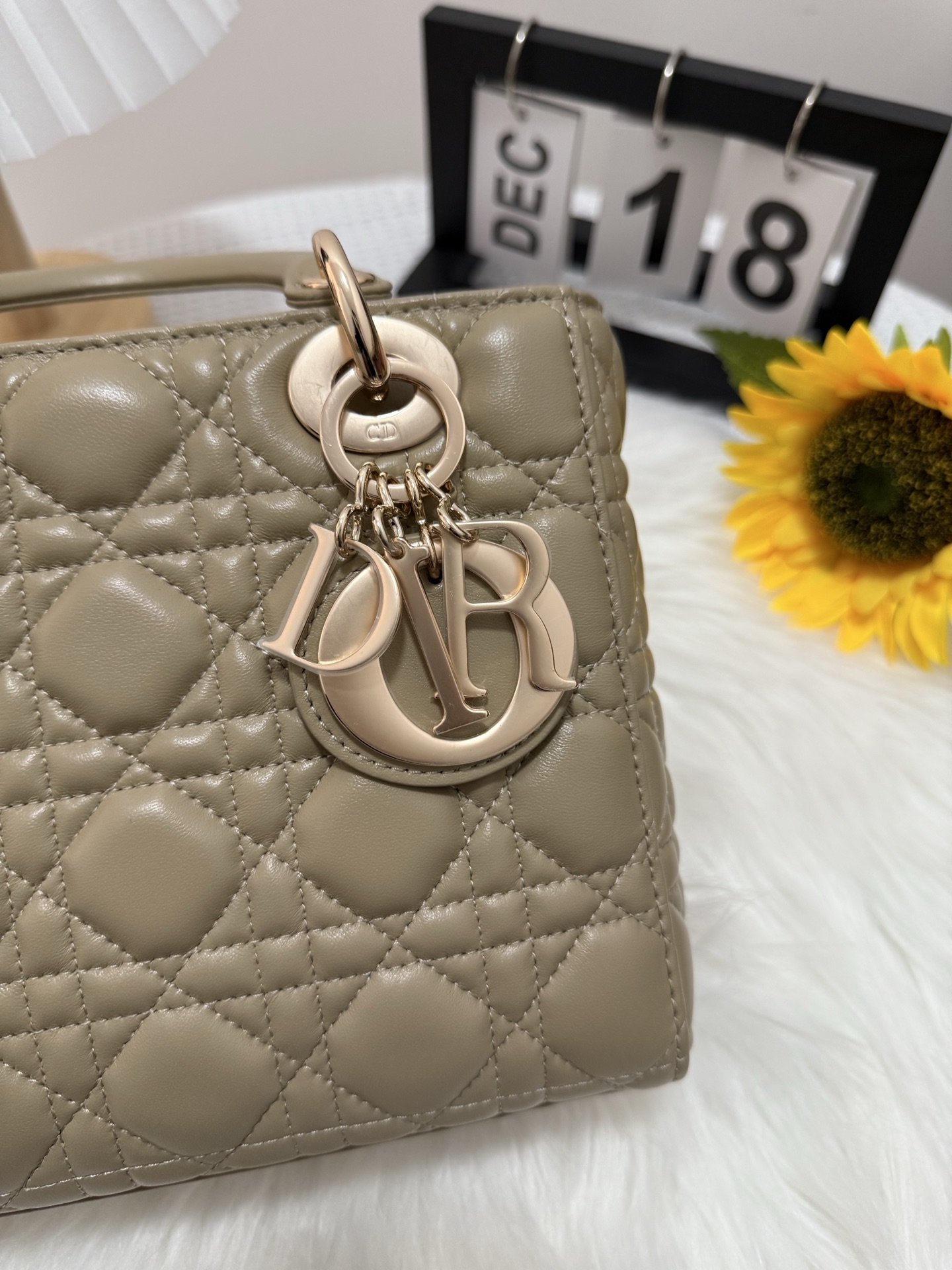 Lady Diorr Handbag, Nude-Tone Lambskin, Gold Hardware, Iconic Design 20 x 17 x 8 cm 7 i1747583614312 5851 0 5