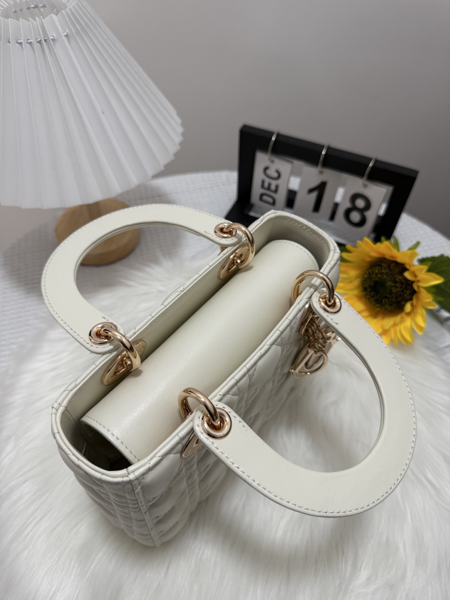 Dior Lady Dior Small Bag White Lambskin with Cannage Stitching 6 i1747583697227 118 0 4