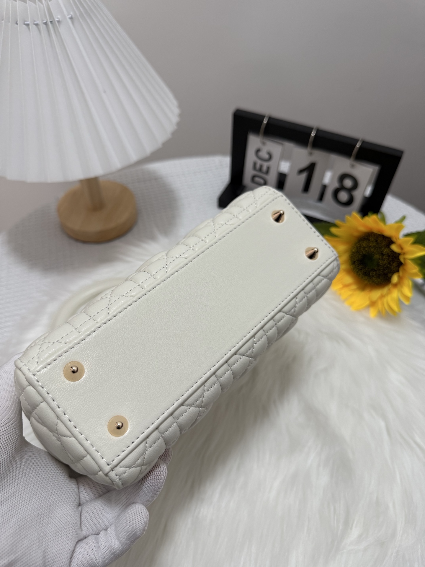Dior Lady Dior Small Bag White Lambskin with Cannage Stitching 5 i1747583698261 4161 0 3