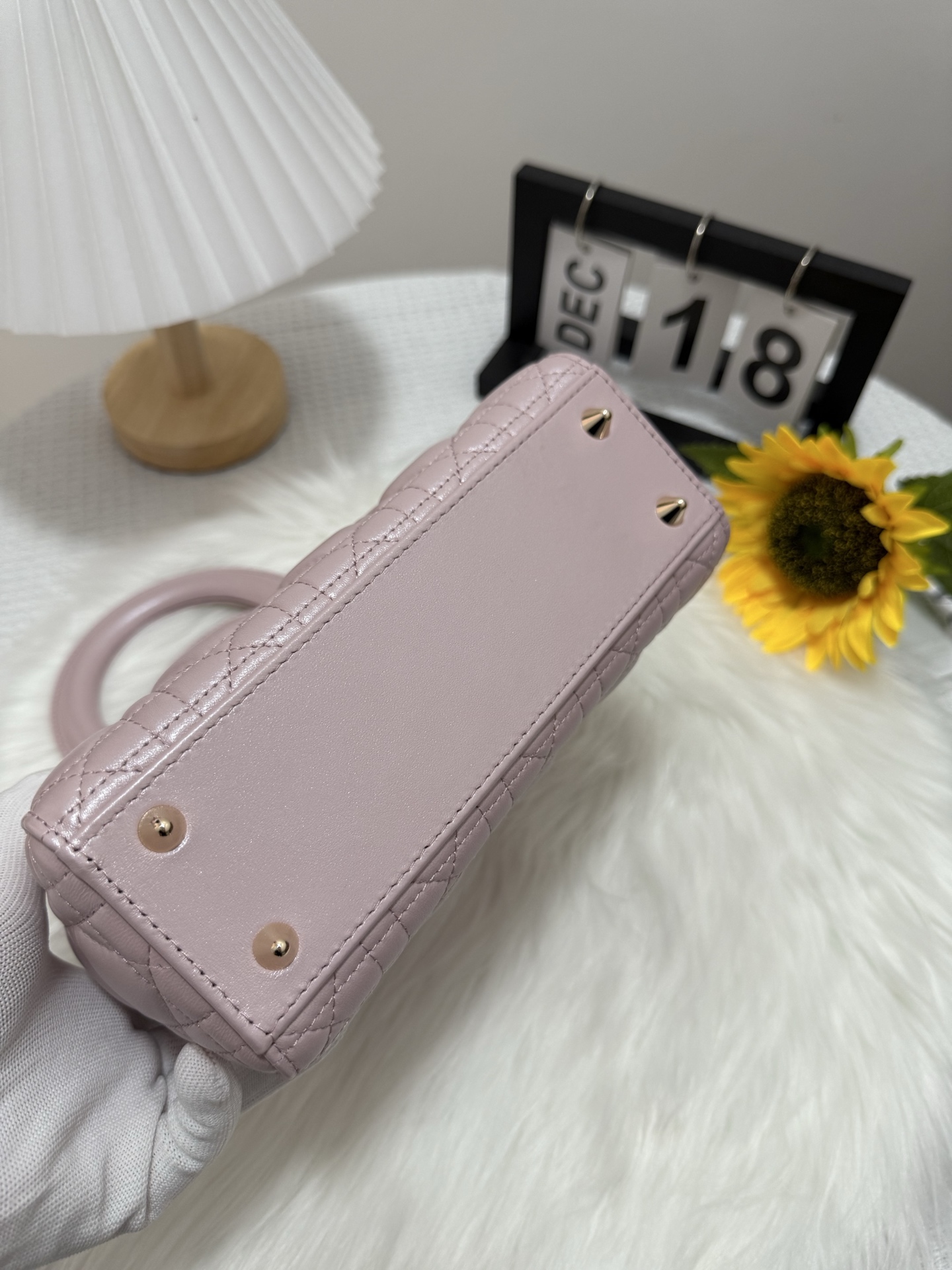 Lady Dior Mini Bag Quilted Lambskin Powder Pink with D.I.O.R. Charms 5 i1747583718539 4614 0 3