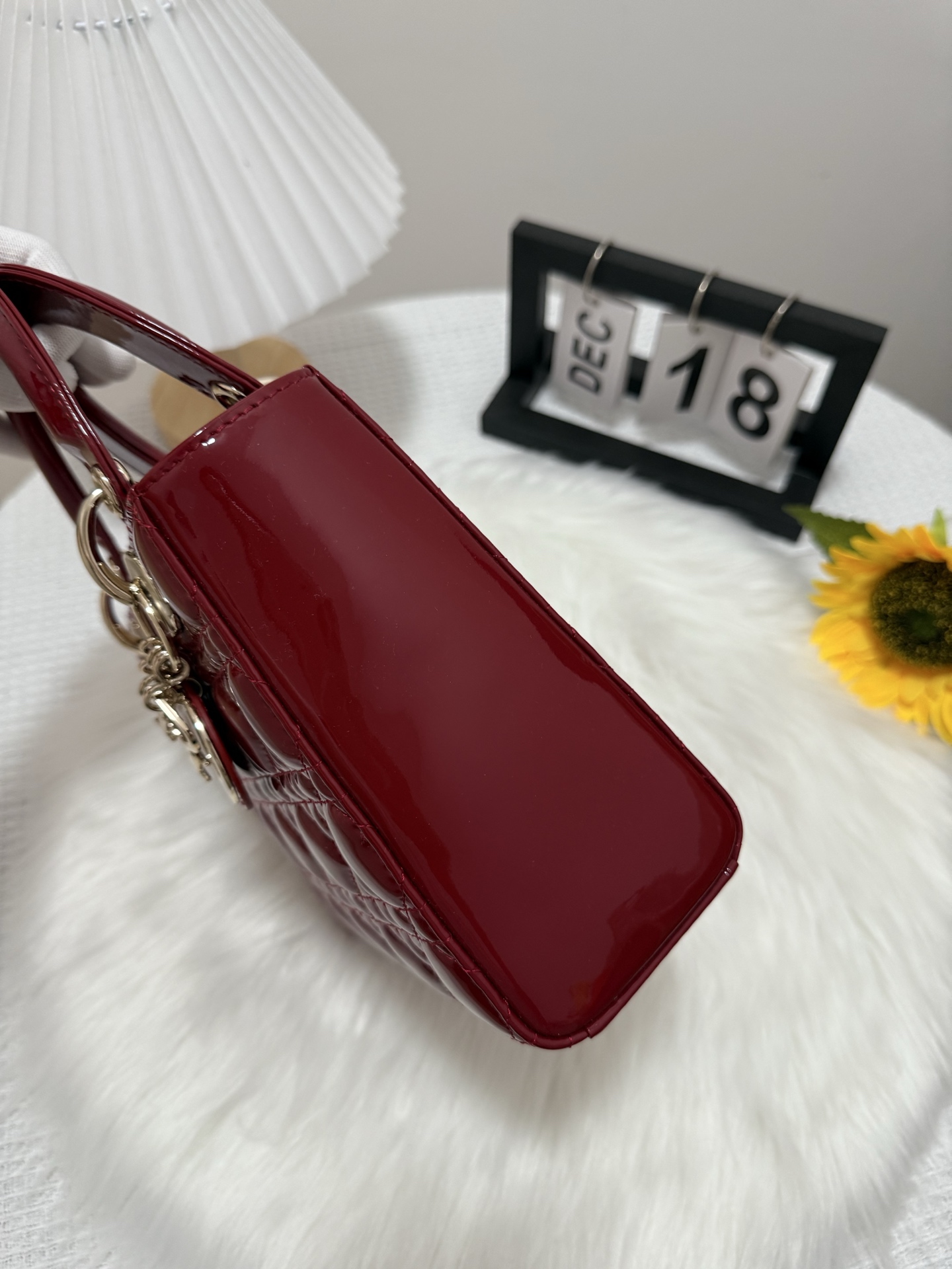 Lady Dior Bag - Cherry Red Patent Leather, Iconic Cannage Stitching, Gold Hardware 3 i1747584168439 5145 0 1