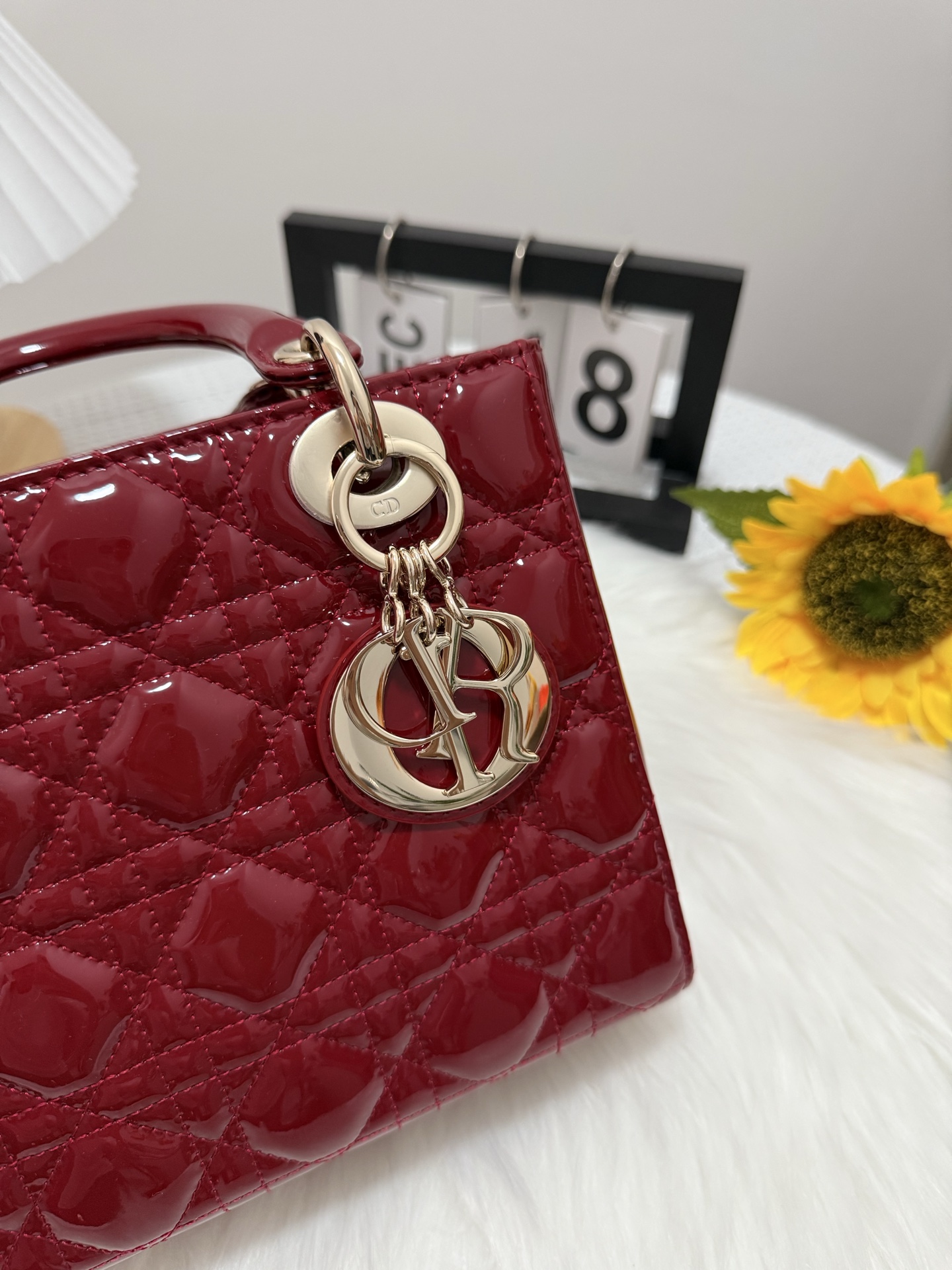 Lady Dior Bag - Cherry Red Patent Leather, Iconic Cannage Stitching, Gold Hardware 8 i1747584169285 3771 0 6