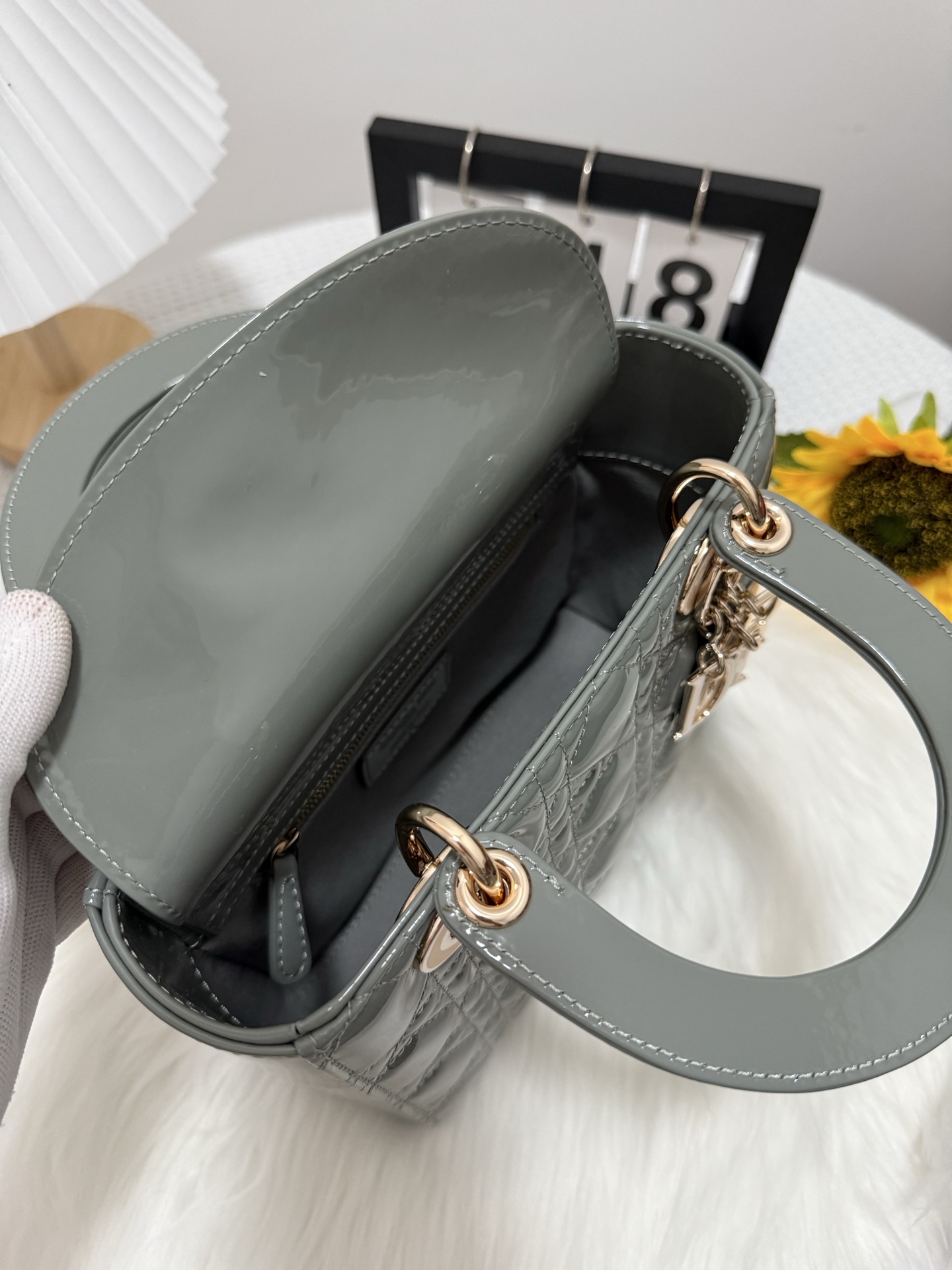 Elegant Lady Dior Bag: Rock Gray Quilted Leather, Iconic Charm, and Timeless Style 7 i1747584195913 9466 0 5