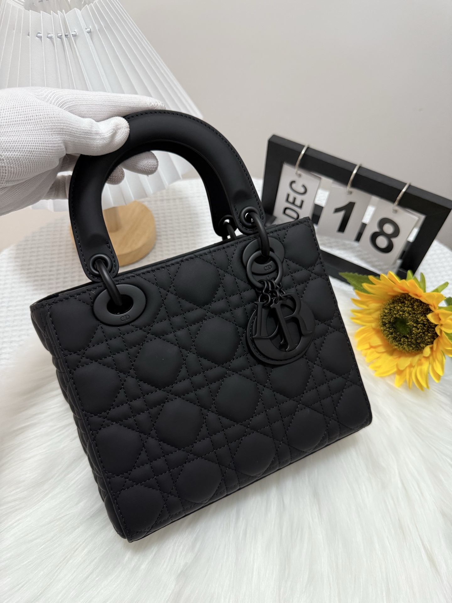 Lady Dior Bag, Black Matte Finish, Iconic Cannage Stitching, Elegant Design 2 i1747584362262 1080 0 1