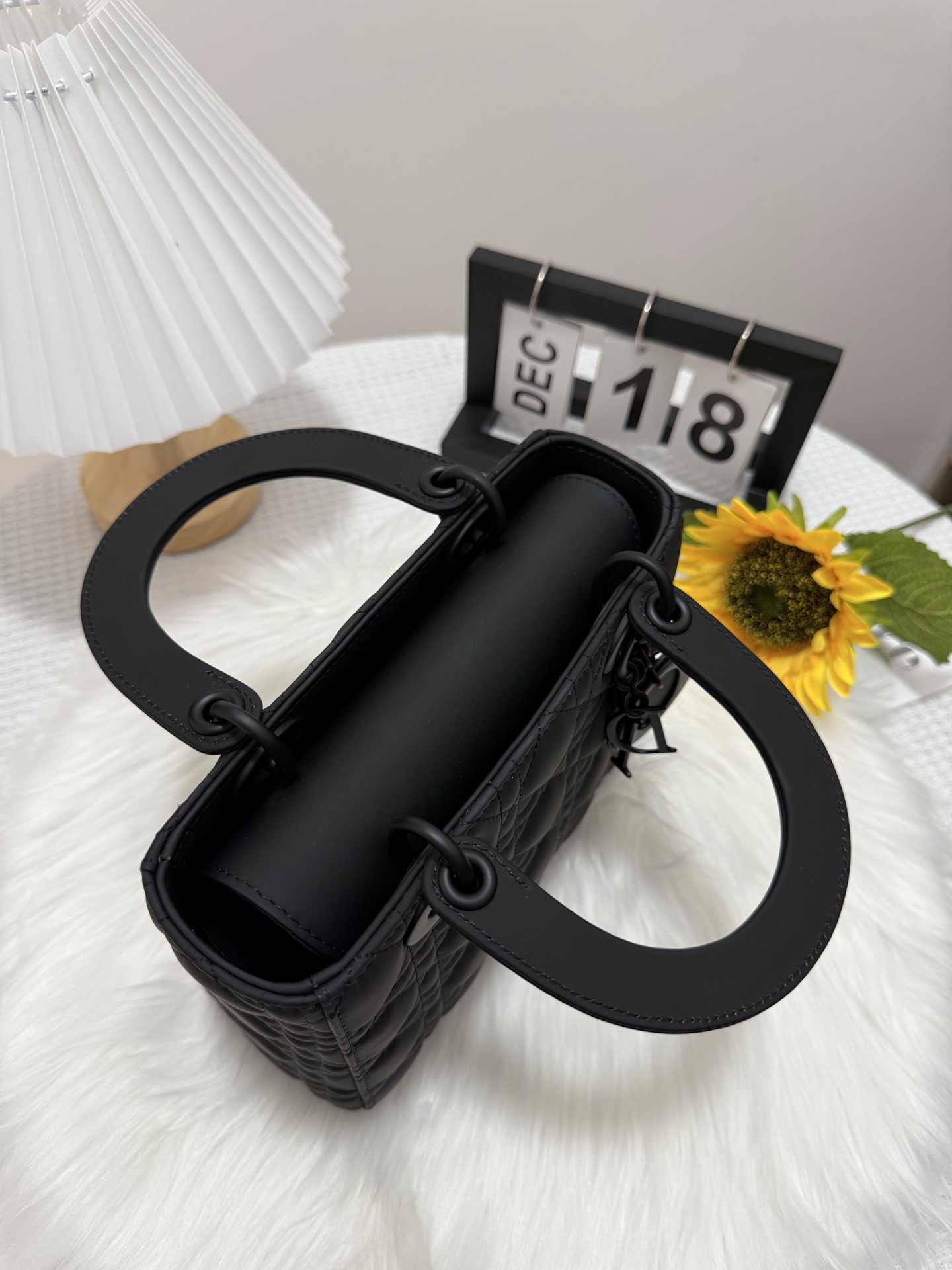 Lady Dior Bag, Black Matte Finish, Iconic Cannage Stitching, Elegant Design 9 i1747584362340 6282 0 8