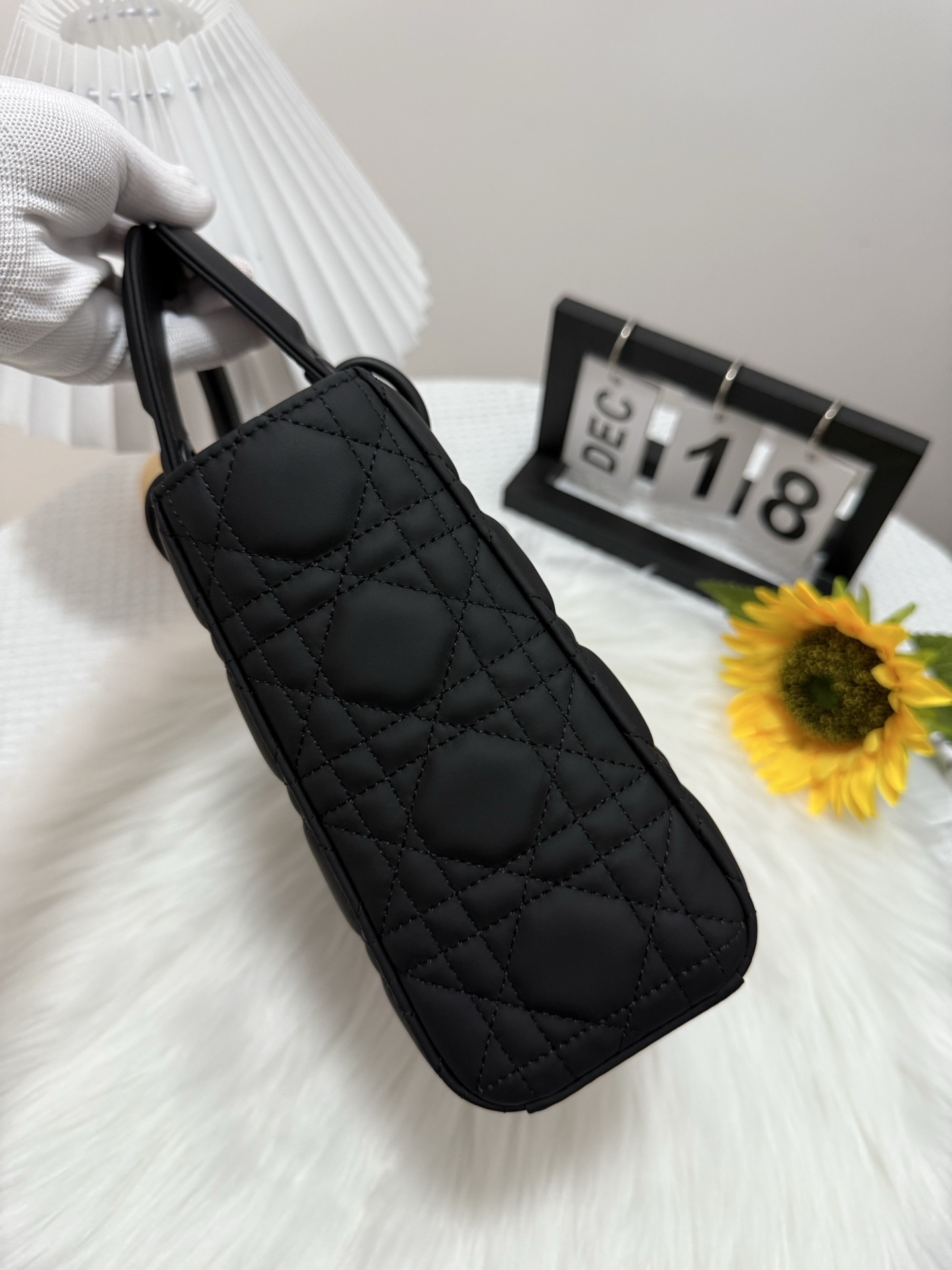 Lady Dior Bag, Black Matte Finish, Iconic Cannage Stitching, Elegant Design 3 i1747584363716 4231 0 2