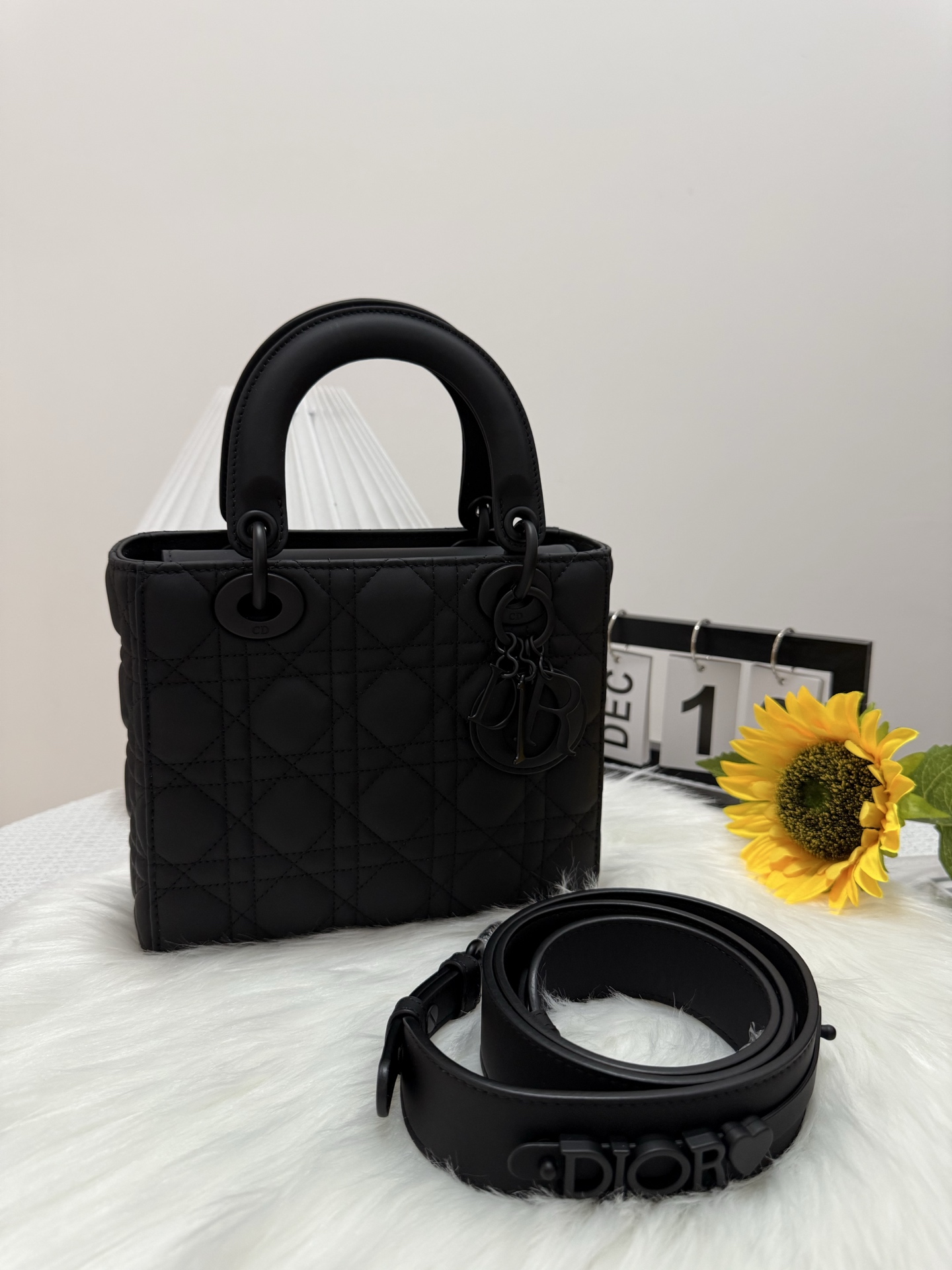 Lady Dior Bag, Black Matte Finish, Iconic Cannage Stitching, Elegant Design 10 i1747584363720 4663 0 9