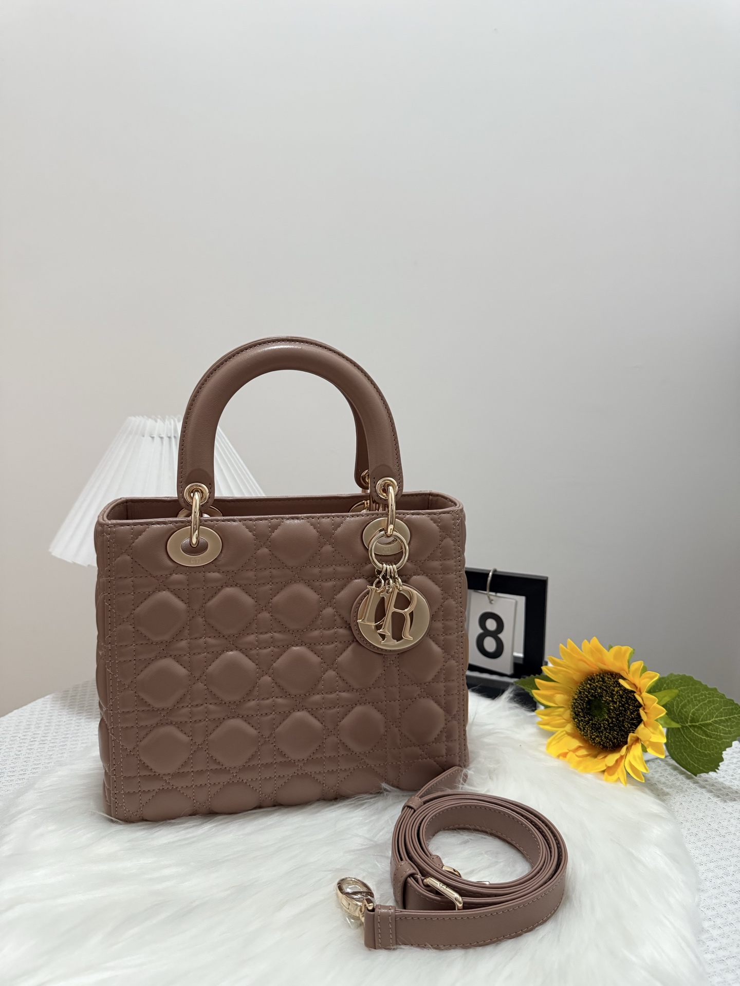 Dior Lady Dior Bag Five-Grid Flap Design, Classic Cannage Stitching, 24cm 10 i1747585963736 9950 0 8