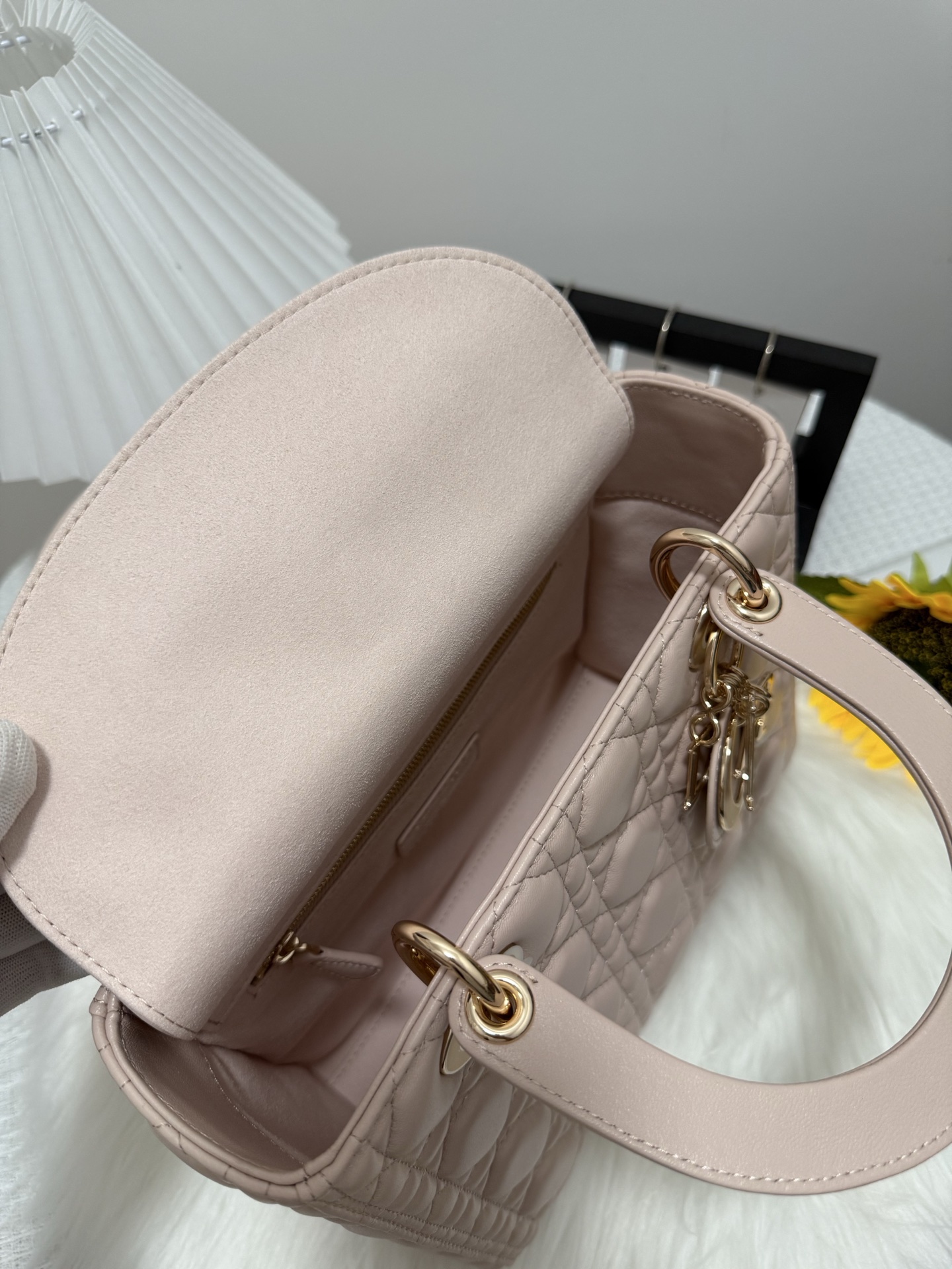 Dior Lady Dior Bag, Five-Compartment, Rouge Pink Lambskin, 24 cm 6 i1747586001450 9772 0 5