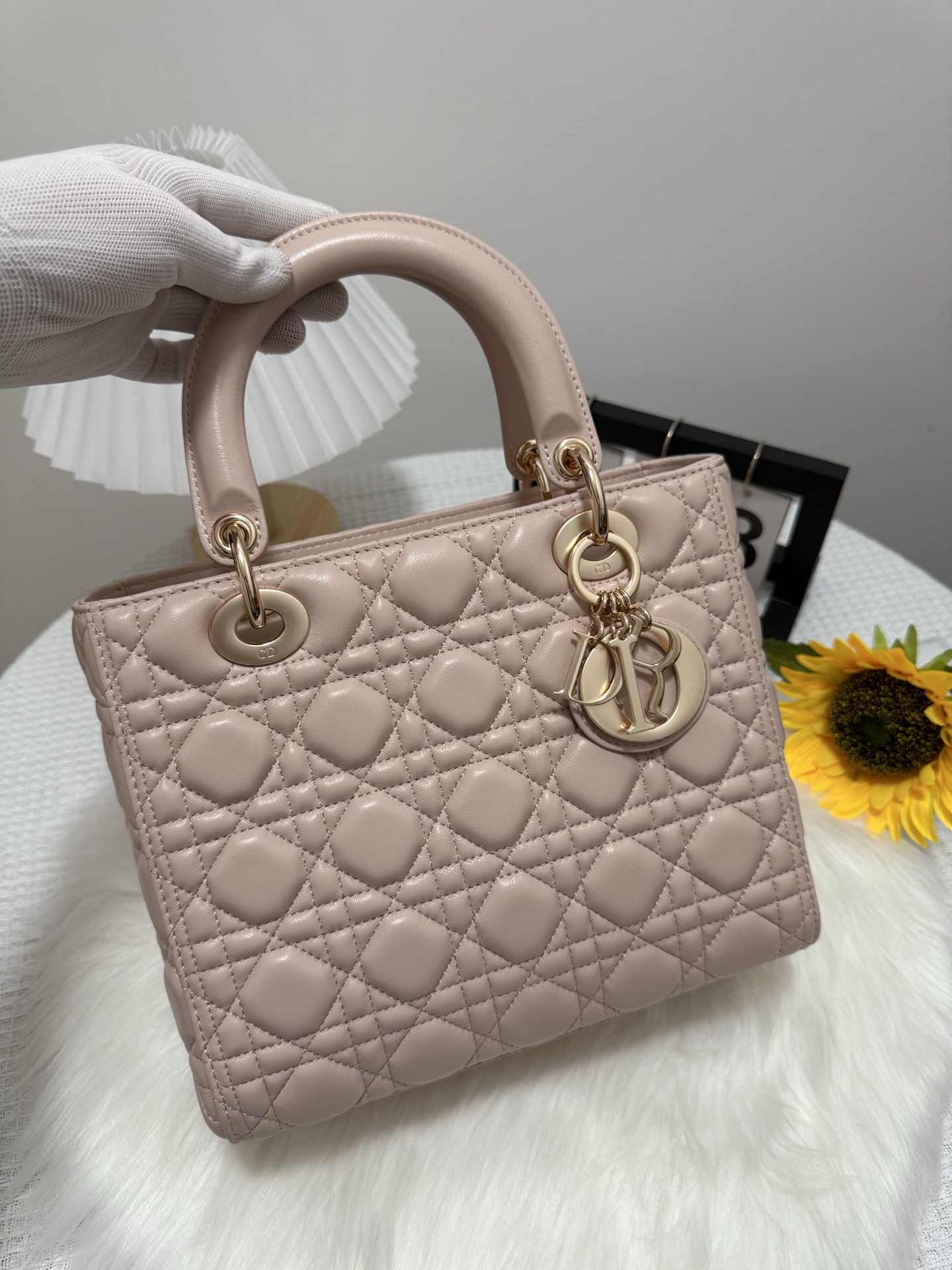 Dior Lady Dior Bag, Five-Compartment, Rouge Pink Lambskin, 24 cm 1 i1747586001488 1863 0 0