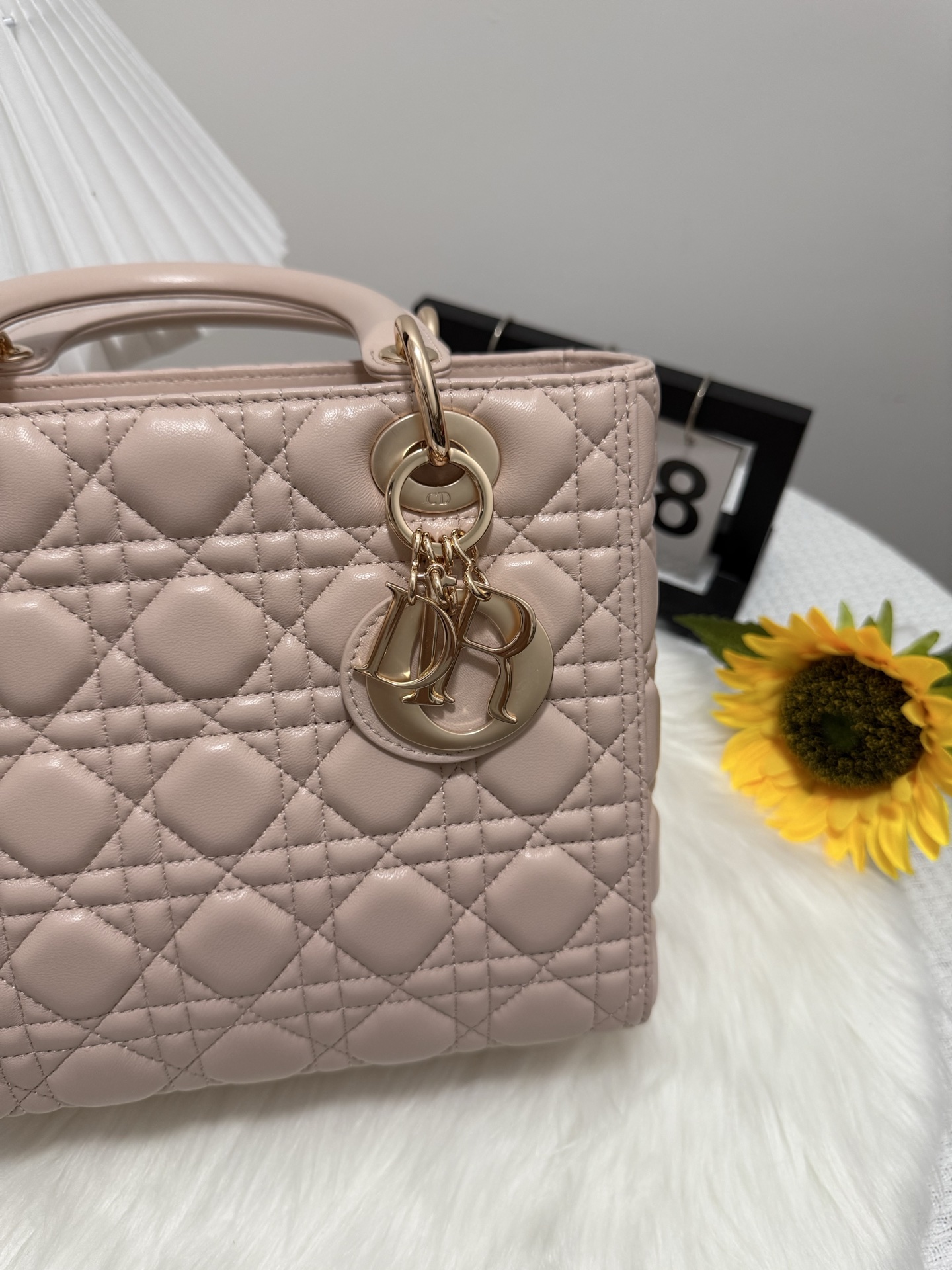 Dior Lady Dior Bag, Five-Compartment, Rouge Pink Lambskin, 24 cm 7 i1747586002293 571 0 6