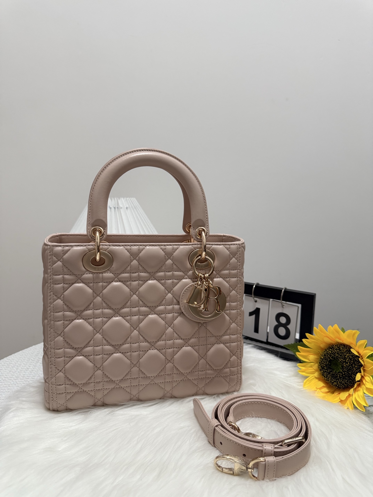 Dior Lady Dior Bag, Five-Compartment, Rouge Pink Lambskin, 24 cm 9 i1747586002319 6473 0 8