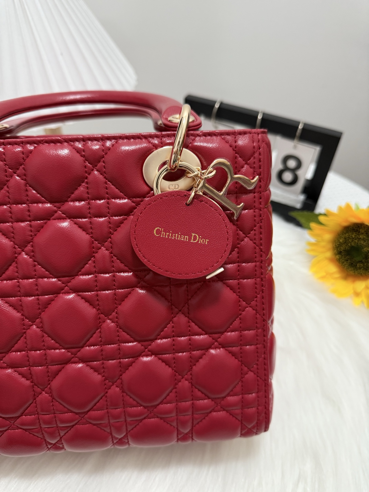 Dior Lady Five-Gusset Cherry Red Flap Bag - Classic & Updated Design 9 i1747586102585 6871 0 7