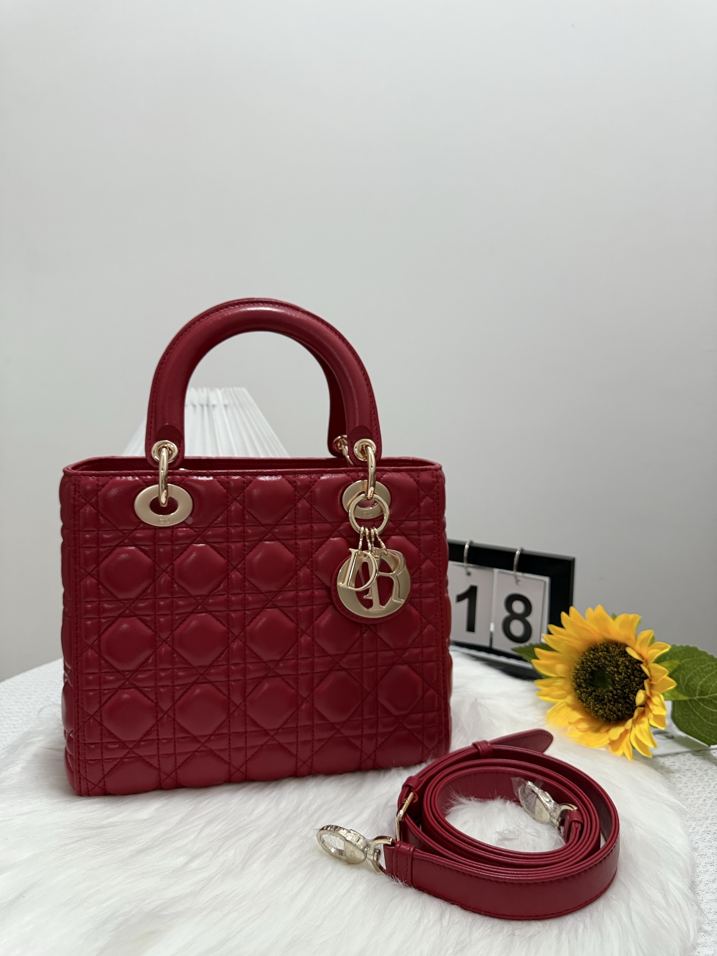 Dior Lady Five-Gusset Cherry Red Flap Bag - Classic & Updated Design 10 i1747586102586 4749 0 8