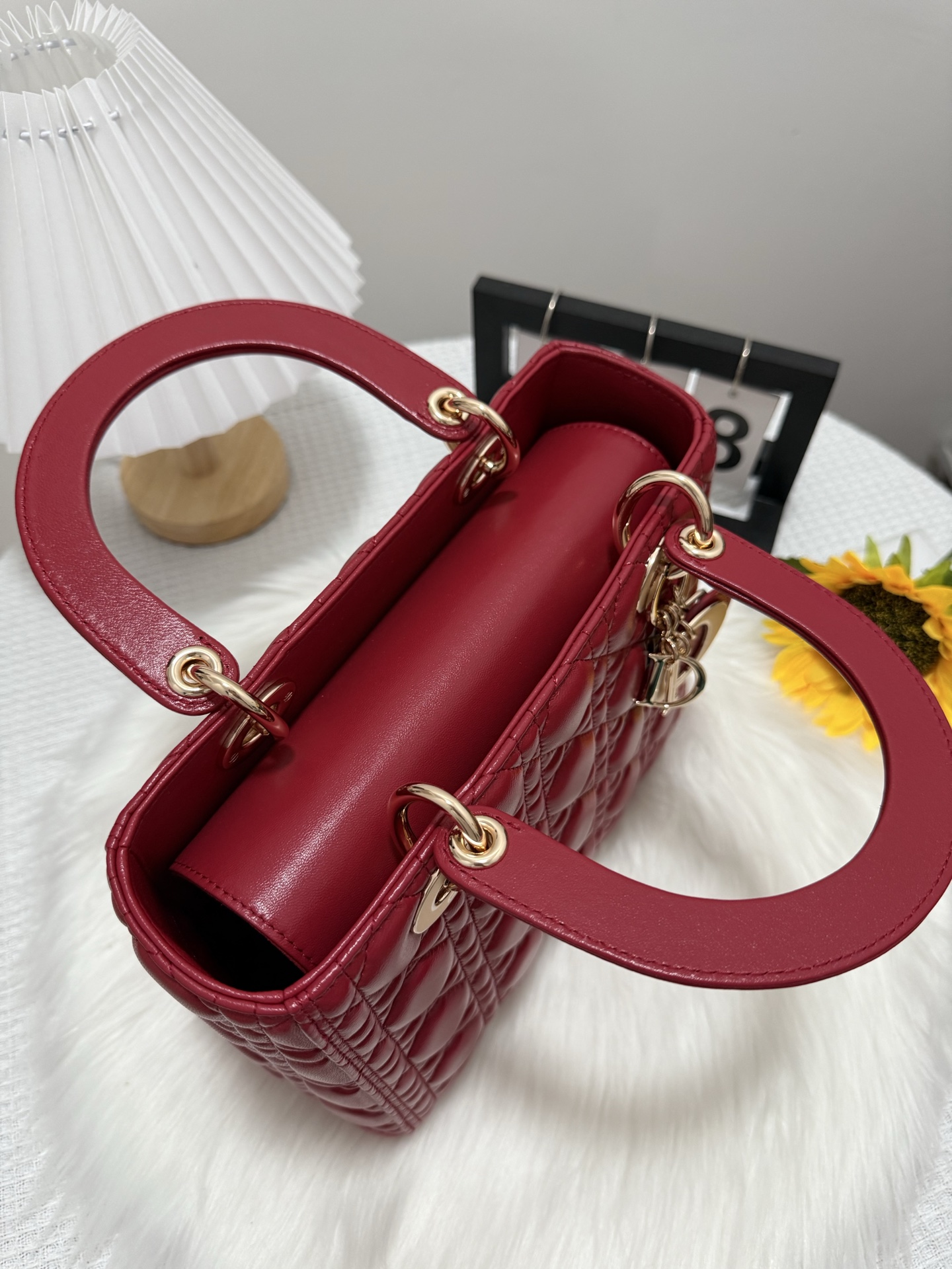 Dior Lady Five-Gusset Cherry Red Flap Bag - Classic & Updated Design 6 i1747586104756 2185 0 4