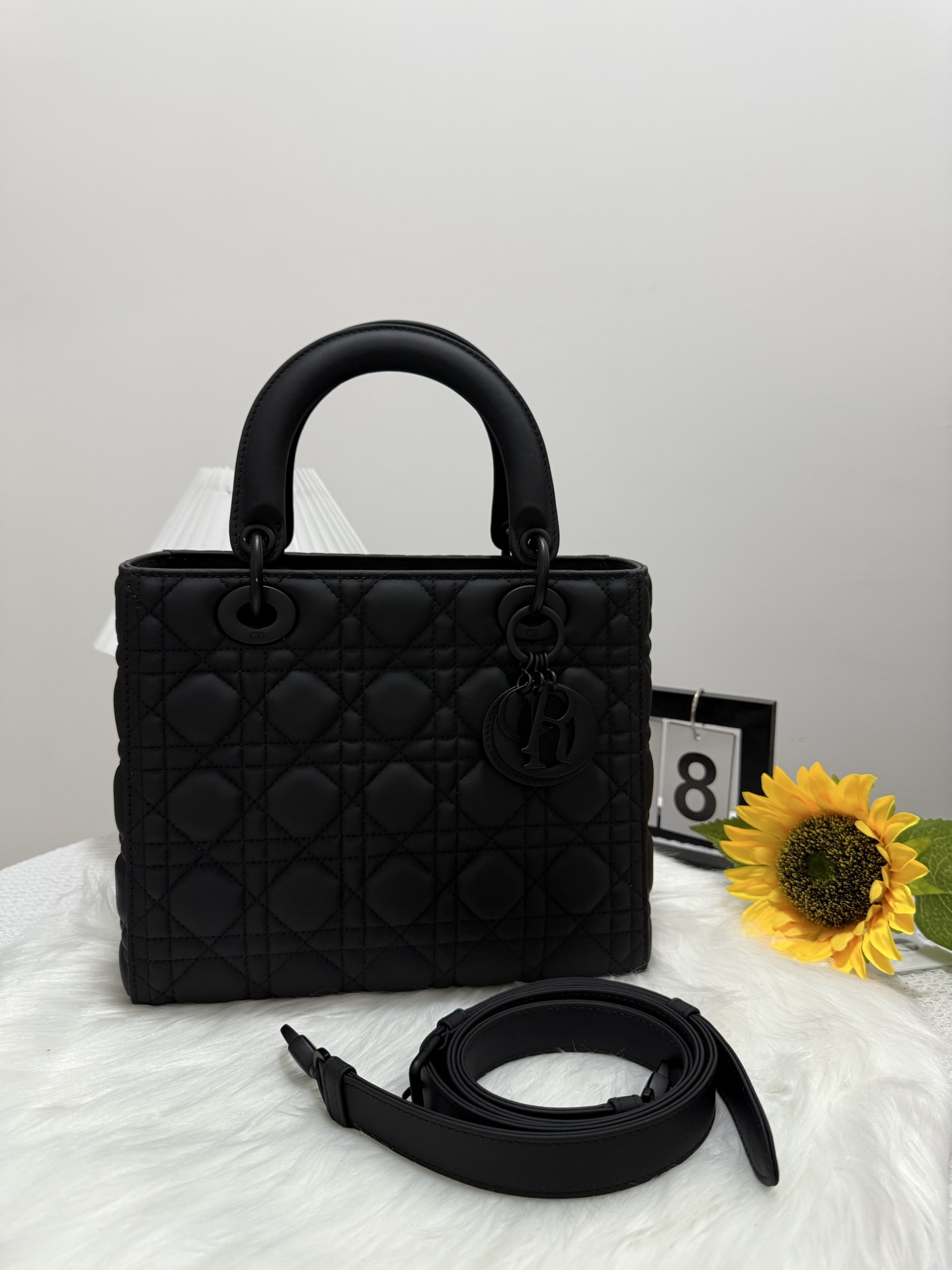 Elegant Black Lady Bag with Flap Closure & Quilted Design - 24cm 10 i1747586408711 9244 0 8