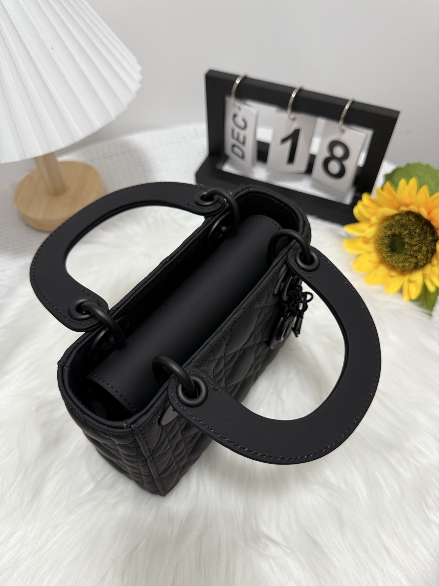 Elegant Black Lady Dior Mini Bag with Iconic Cannage Stitching and D.I.O.R. Charms 5 i1747586620526 3810 0 4