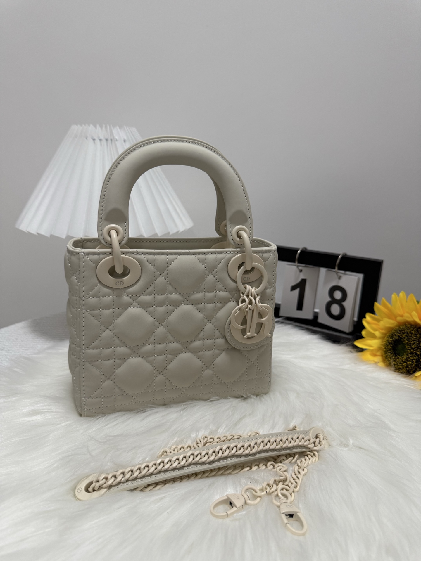 Lady Dior Mini Bag White Frosted Cannage Lambskin with Chain 10 i1747586637885 2096 0 8
