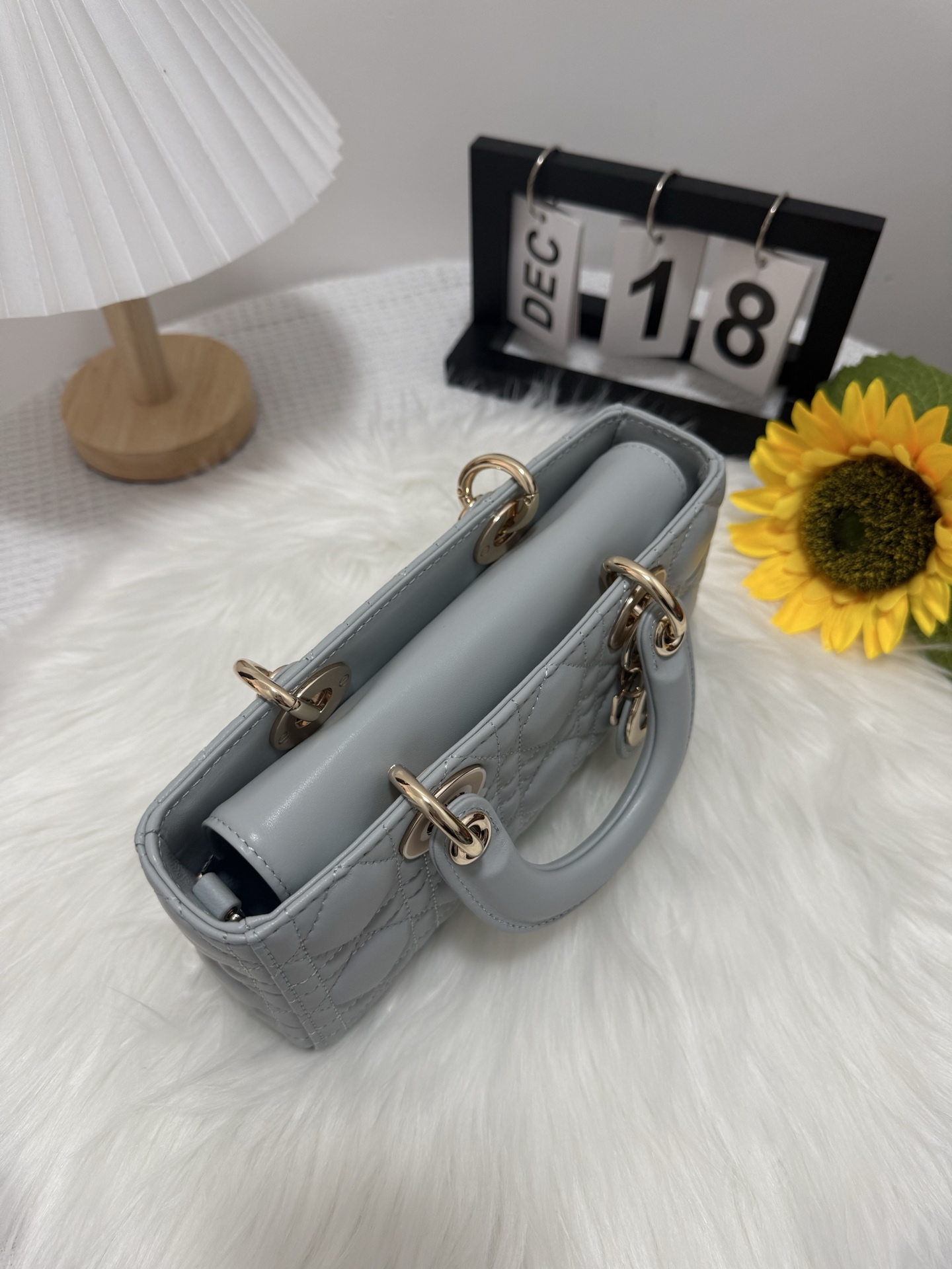 Dior D-Joy Bag, Lake Blue Lambskin, Iconic Cannage Stitching, Small Size 6 i1747587837180 7260 0 4