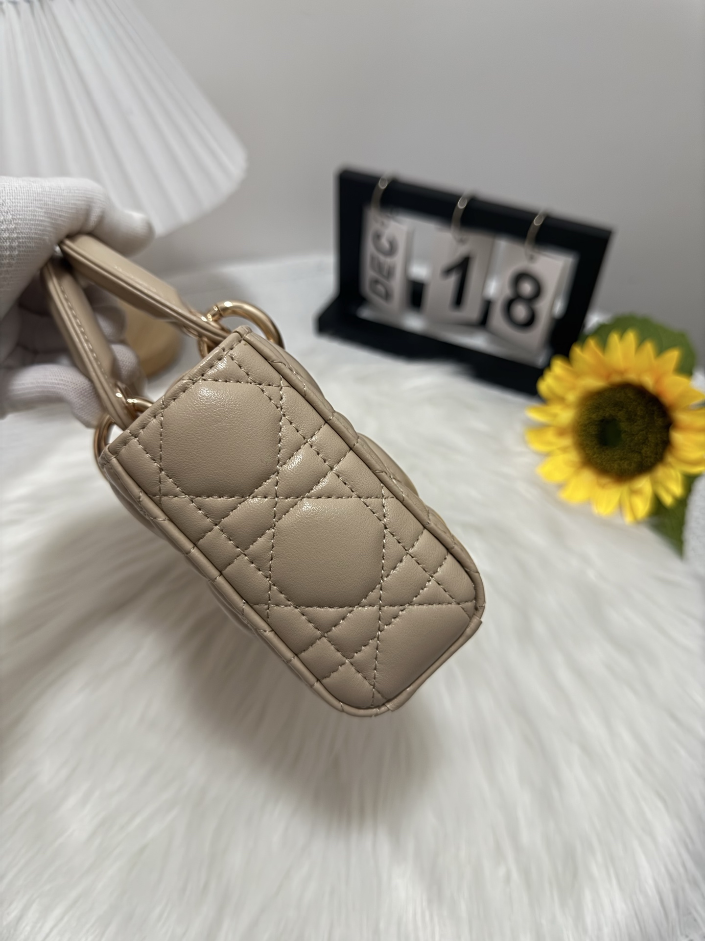 Dior D-Joy Micro Bag Lambskin Cannage Almond Beige with Gold Hardware 3 i1747588026401 1194 0 1
