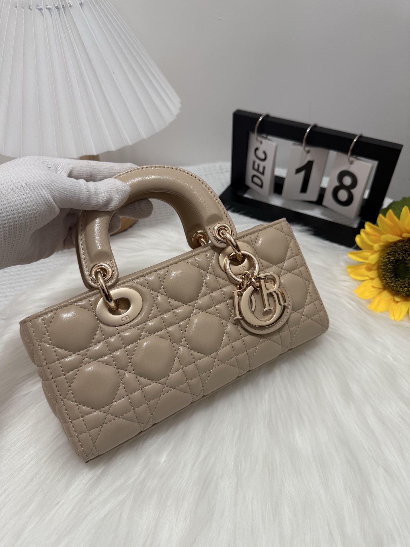 Dior D-Joy Micro Bag Lambskin Cannage Almond Beige with Gold Hardware 2 i1747588027458 1258 0 0
