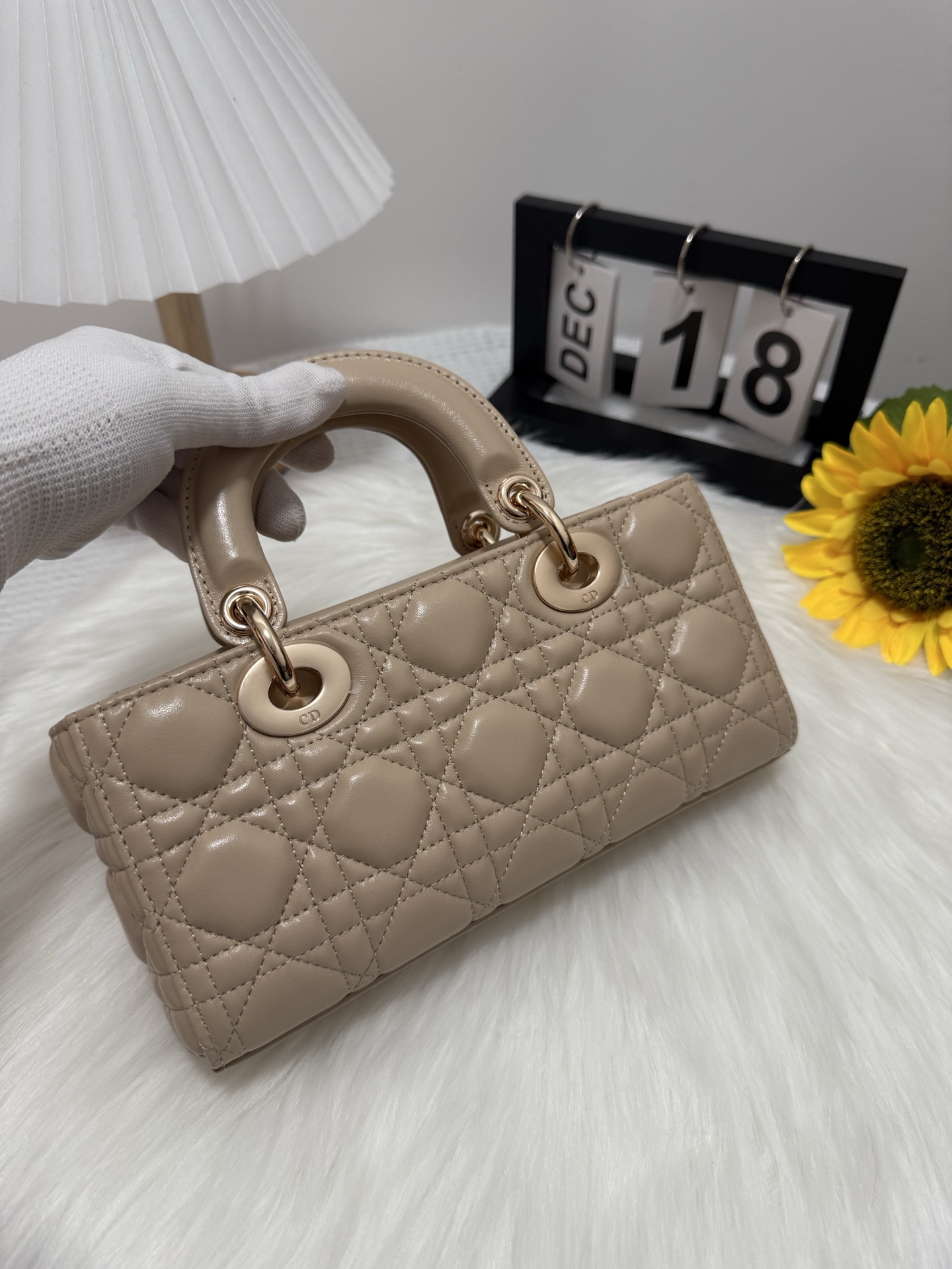 Dior D-Joy Micro Bag Lambskin Cannage Almond Beige with Gold Hardware 4 i1747588027530 9920 0 2