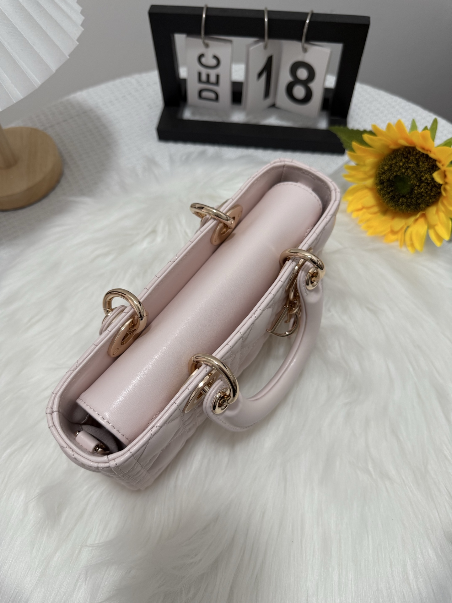 Dior D-Joy Small Bag Sakura Pink Lambskin with Cannage Stitching 5 i1747588174882 2473 0 4