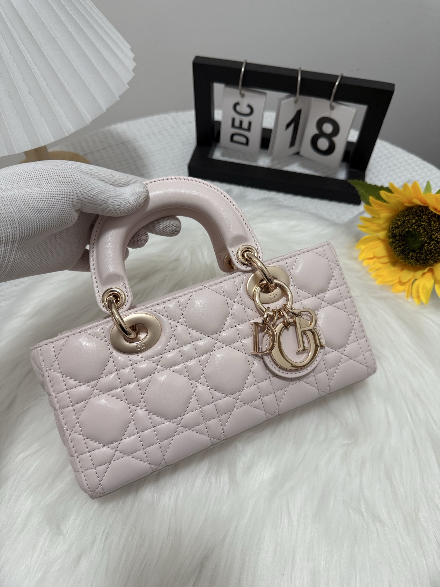 Dior D-Joy Small Bag Sakura Pink Lambskin with Cannage Stitching 1 i1747588174981 6710 0 0
