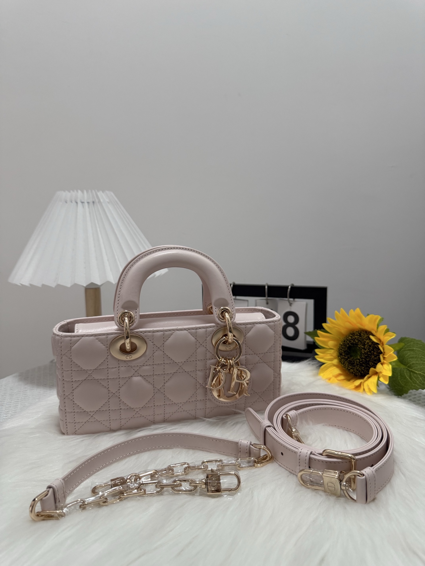 Dior D-Joy Small Bag Sakura Pink Lambskin with Cannage Stitching 9 i1747588175857 3489 0 8