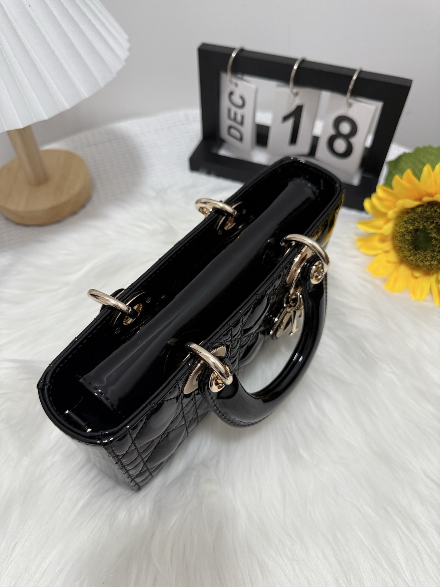 Dior D-Joy Small Black Patent Leather Bag with Dual Straps 5 i1747588240928 5516 0 4