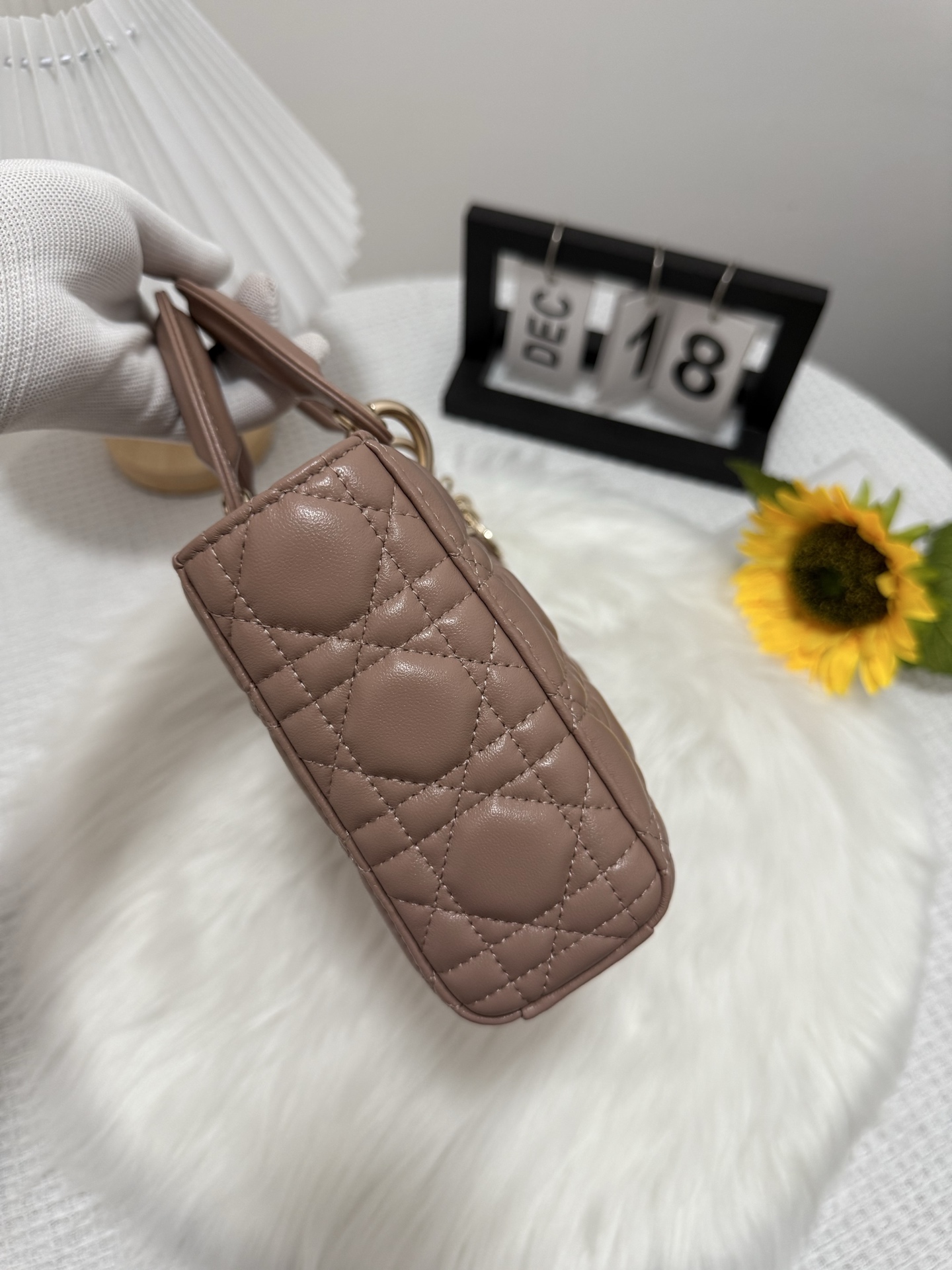 D-Joy Lambskin Quilted Bag, Elegant Design, Multiple Straps, Size 26*6*14cm 3 i1747588698821 5525 0 1