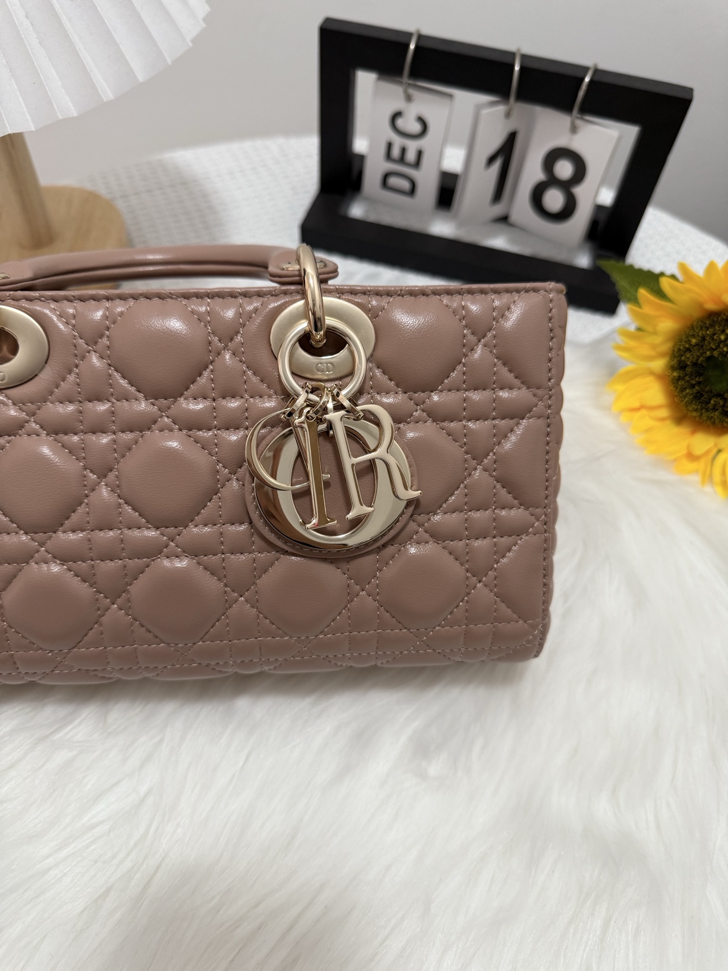 D-Joy Lambskin Quilted Bag, Elegant Design, Multiple Straps, Size 26*6*14cm 8 i1747588698861 6939 0 6