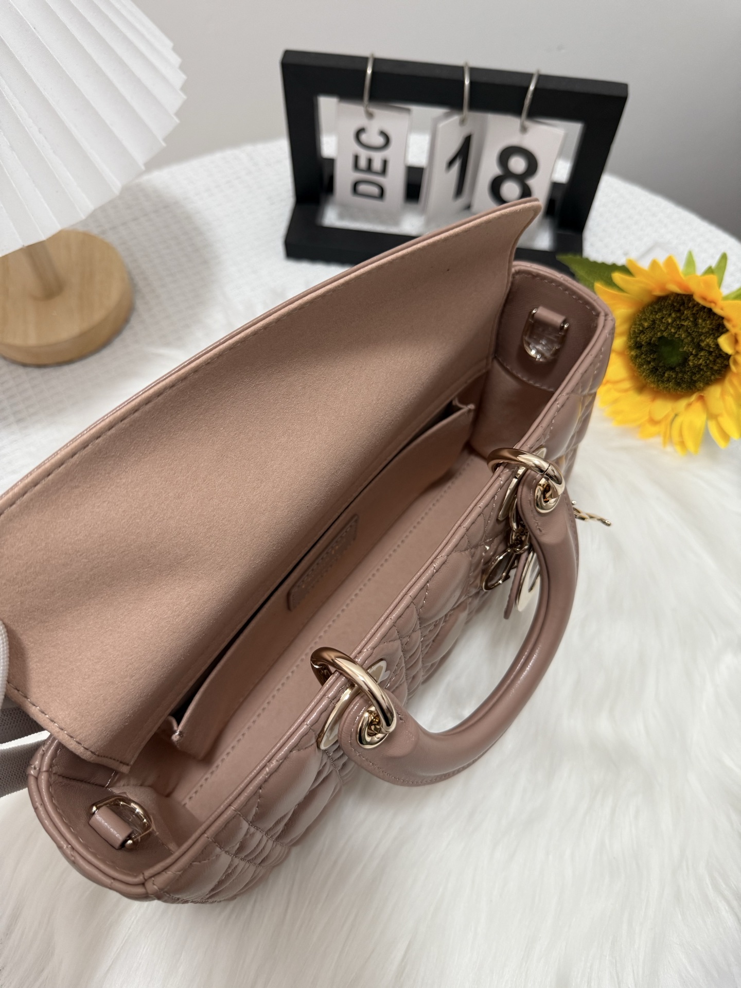 D-Joy Lambskin Quilted Bag, Elegant Design, Multiple Straps, Size 26*6*14cm 7 i1747588699821 3585 0 5