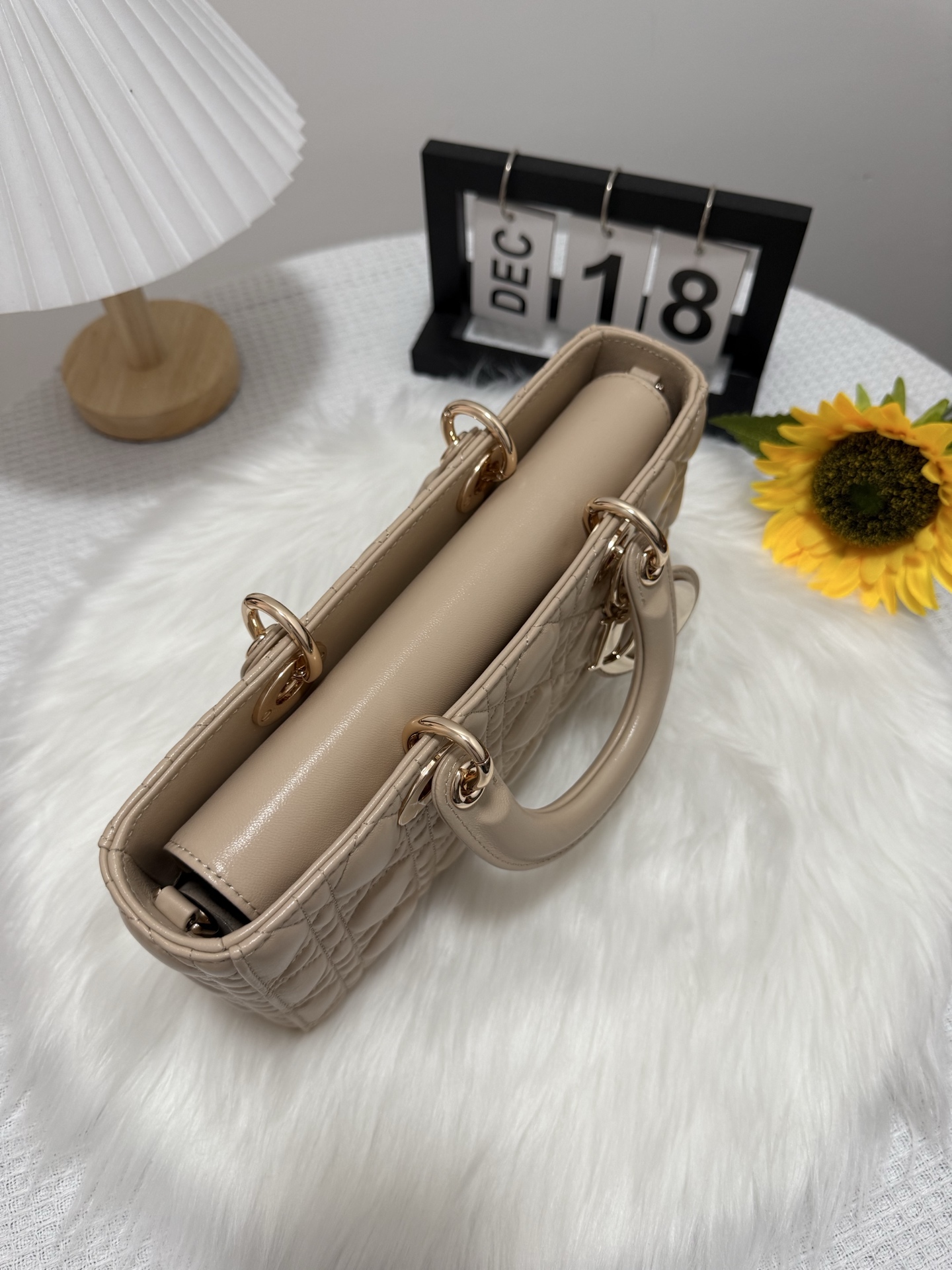 D-Joy Lambskin Bag with Quilted Design & Detachable Straps 6 i1747588780507 6535 0 4