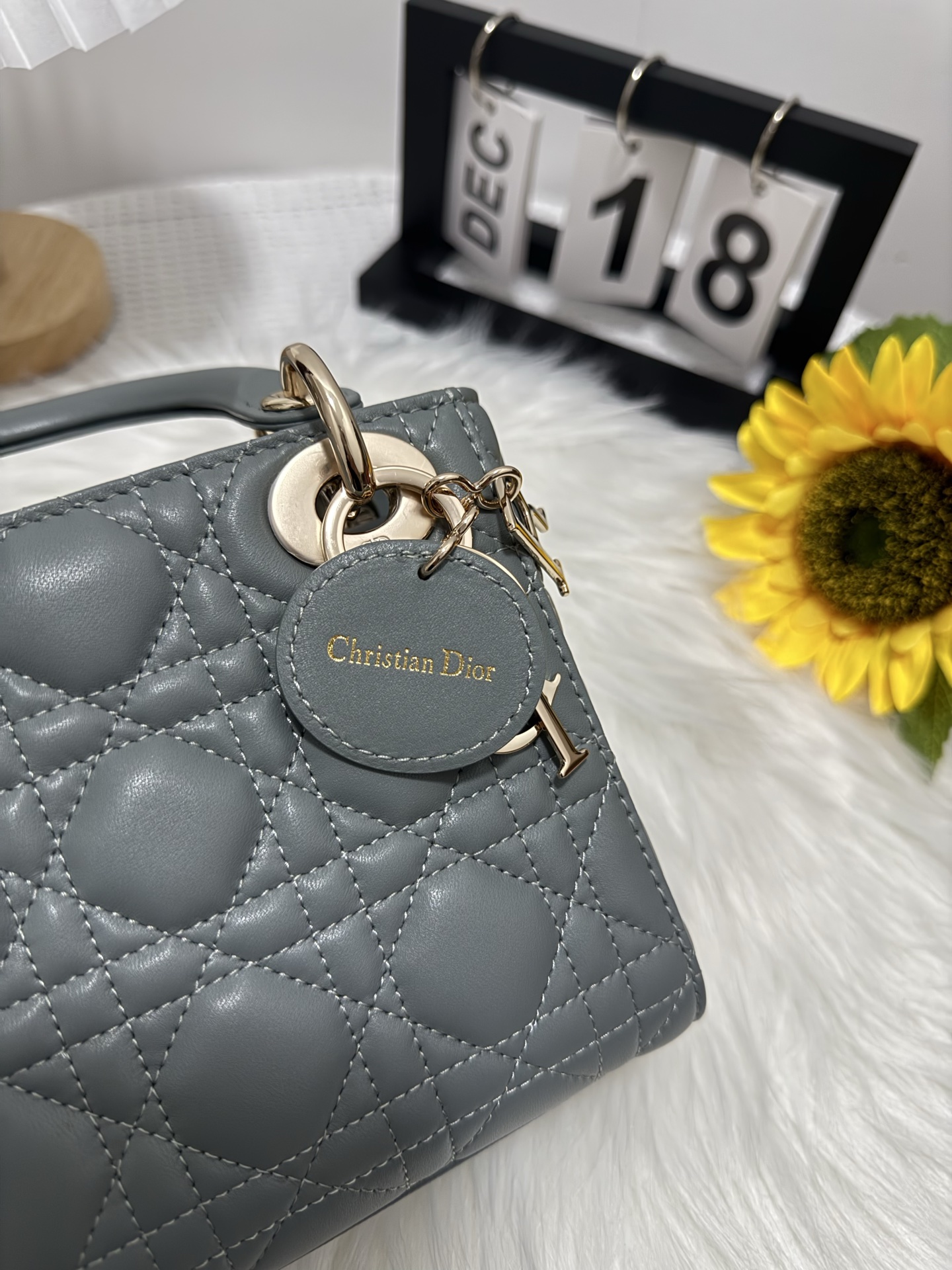 Lady Dior Mini Bag Gray Cannage Lambskin – Iconic Style, Detachable Chain 8 i1747589299248 9700 0 7