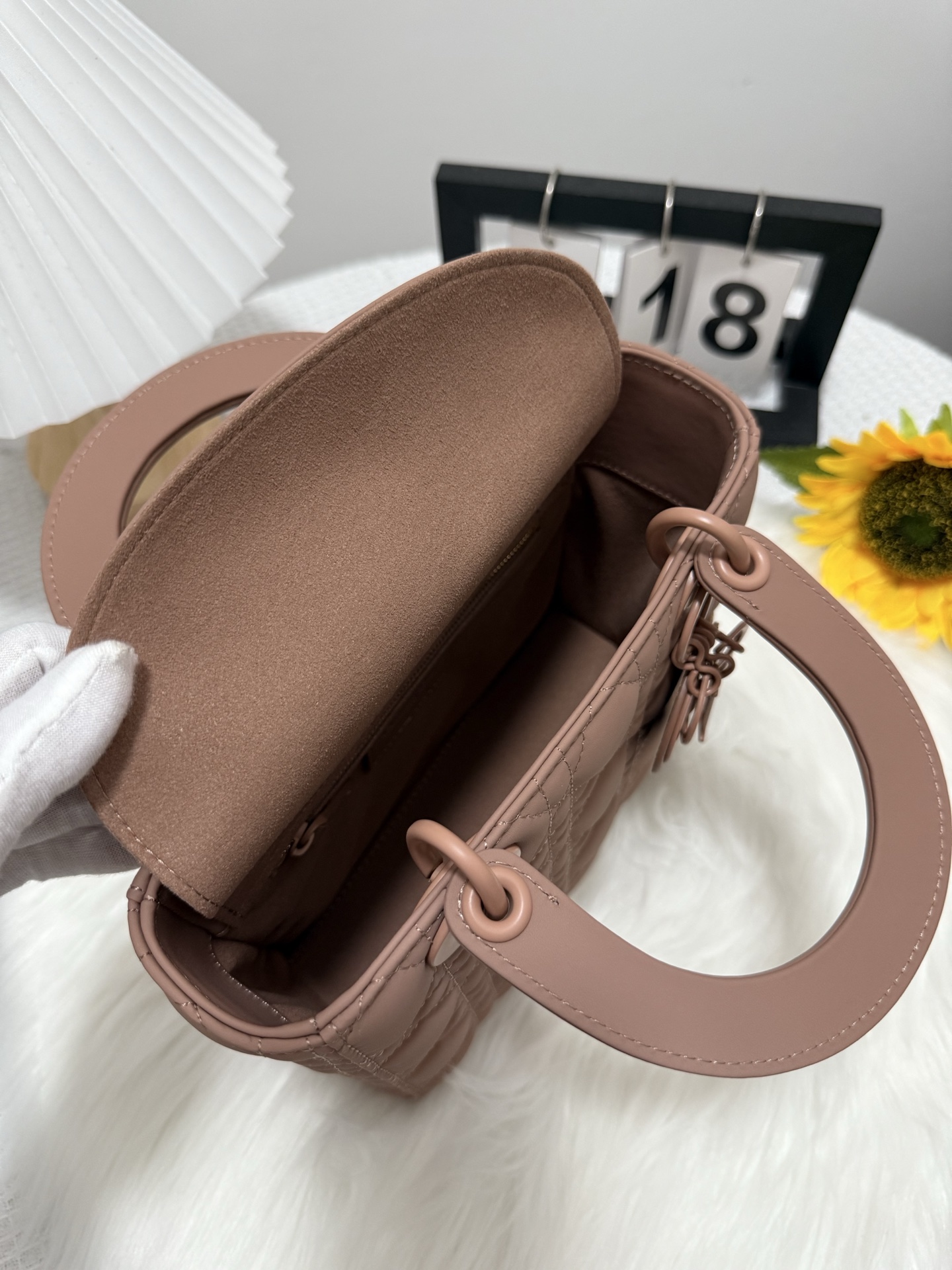 Lady Dior Bag, Bean Paste Pink Lambskin, Matte Finish, Iconic Design 7 i1747653027241 4289 0 5
