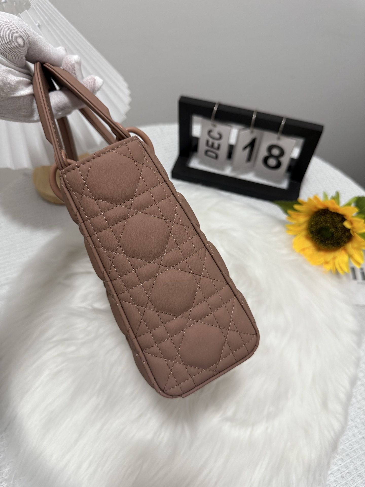 Lady Dior Bag, Bean Paste Pink Lambskin, Matte Finish, Iconic Design 3 i1747653027294 4981 0 1