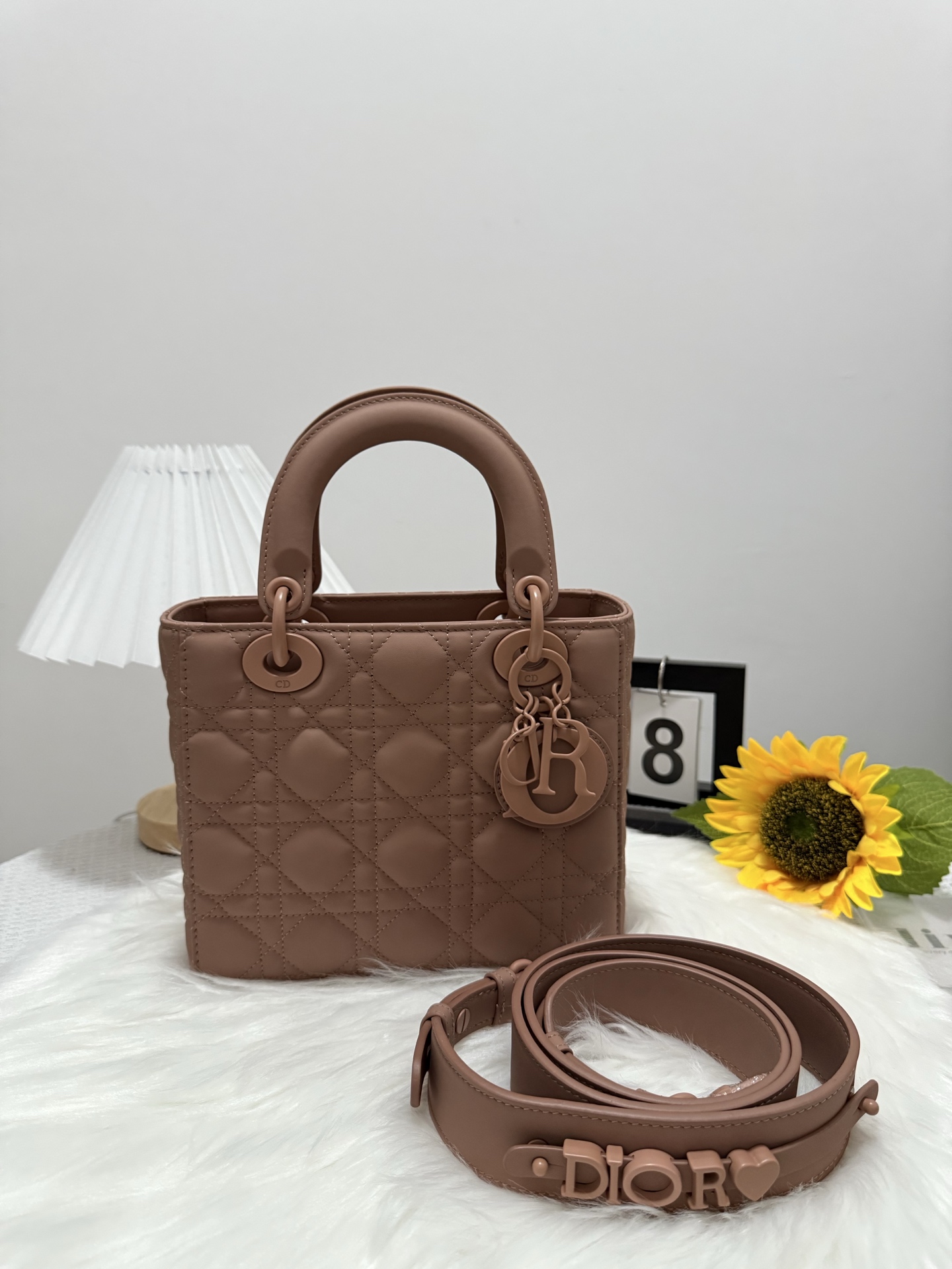 Lady Dior Bag, Bean Paste Pink Lambskin, Matte Finish, Iconic Design 10 i1747653027330 5121 0 8