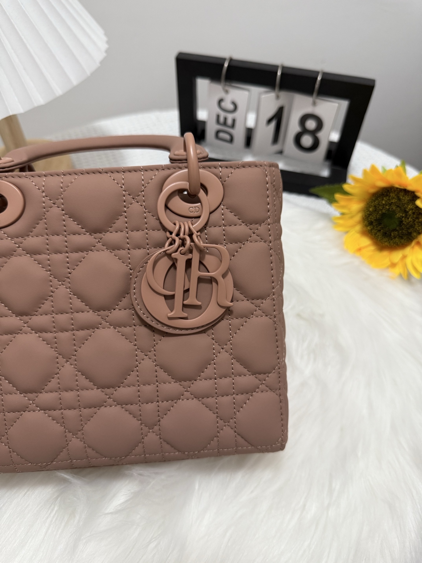 Lady Dior Bag, Bean Paste Pink Lambskin, Matte Finish, Iconic Design 8 i1747653028123 7272 0 6